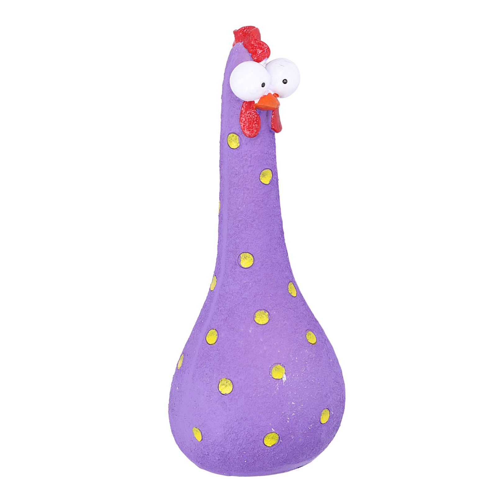 Chicken Statue Long Neck Microlandschaft Hand Crafted Resin Animal Garden Statues for Garden Yard Art DecorationPurple - Image 7
