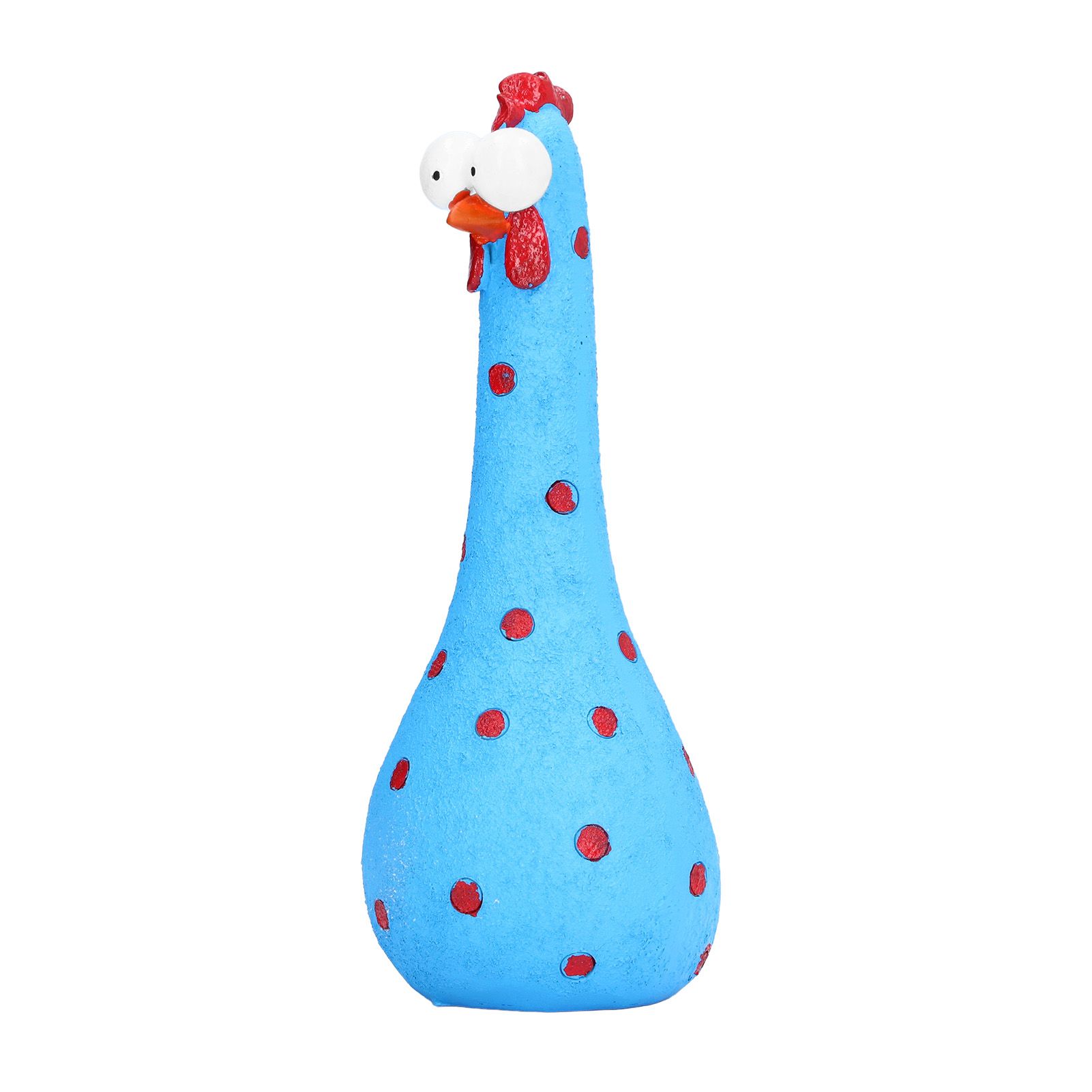 Chicken Statue Long Neck Microlandschaft Hand Crafted Resin Animal Garden Statues for Garden Yard Art DecorationBlue - Image 2