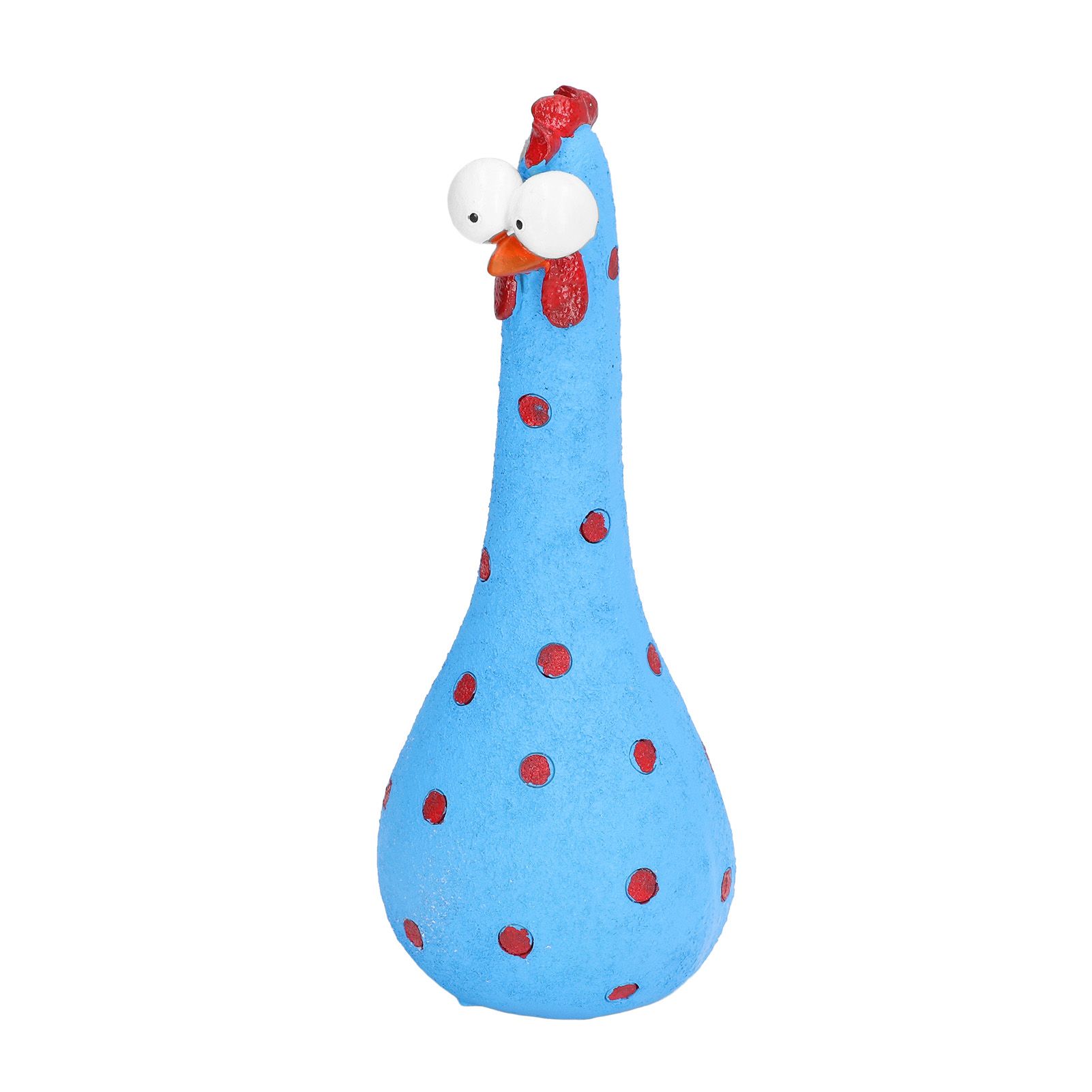Chicken Statue Long Neck Microlandschaft Hand Crafted Resin Animal Garden Statues for Garden Yard Art DecorationBlue - Image 4
