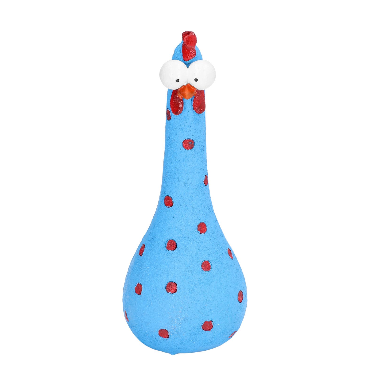 Chicken Statue Long Neck Microlandschaft Hand Crafted Resin Animal Garden Statues for Garden Yard Art DecorationBlue - Image 8