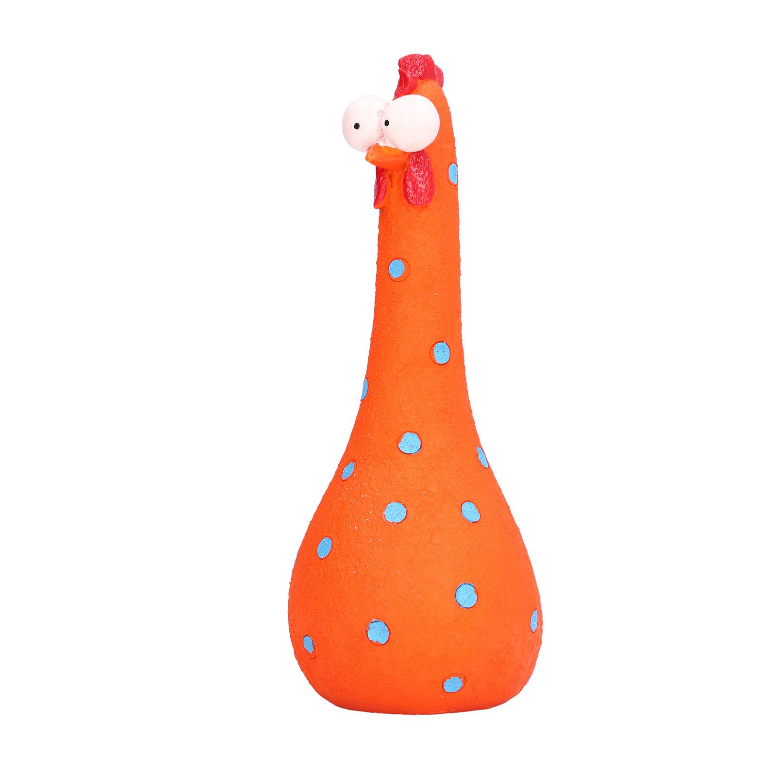 Chicken Statue Long Neck Microlandschaft Hand Crafted Resin Animal Garden Statues for Garden Yard Art DecorationOrange - Image 3