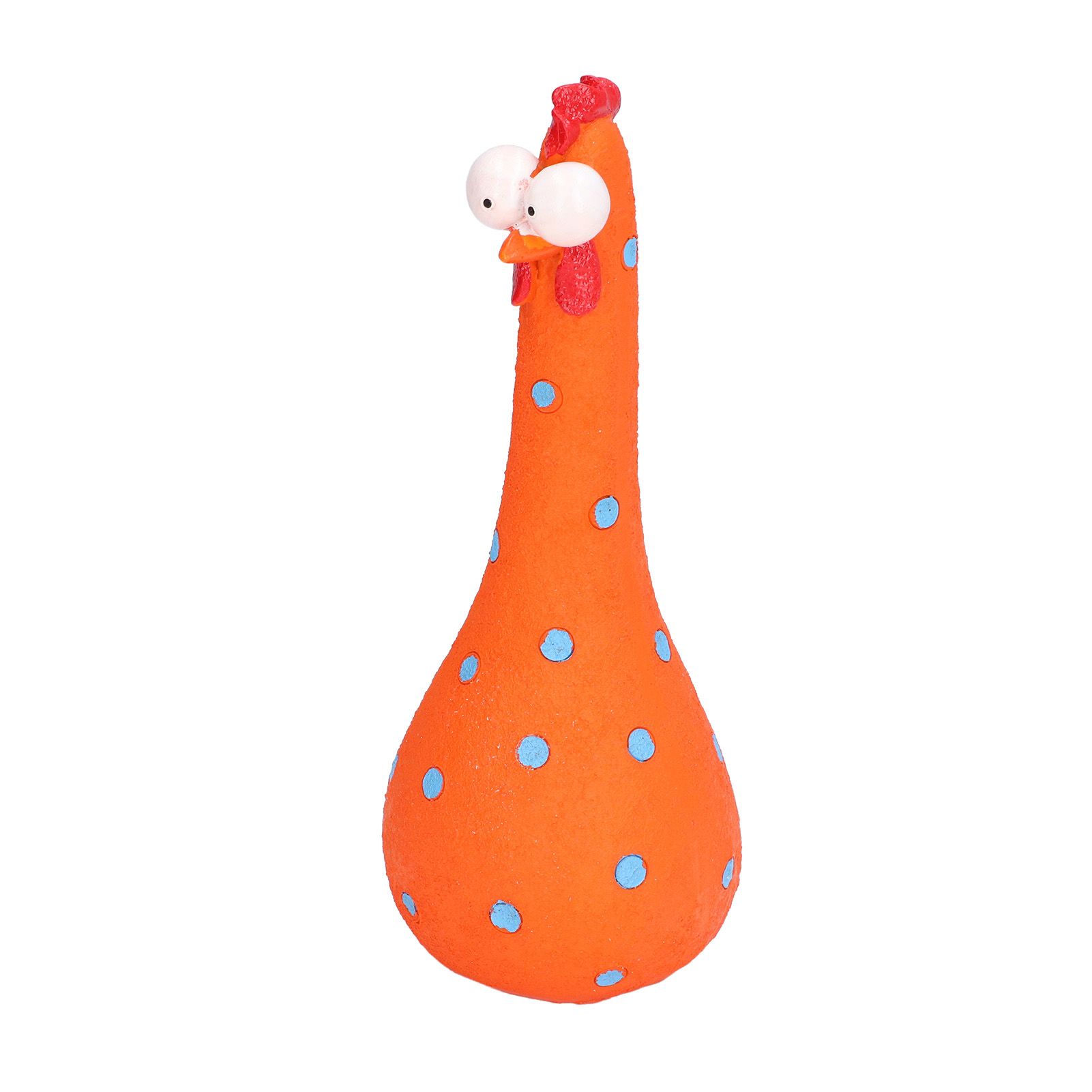 Chicken Statue Long Neck Microlandschaft Hand Crafted Resin Animal Garden Statues for Garden Yard Art DecorationOrange - Image 4