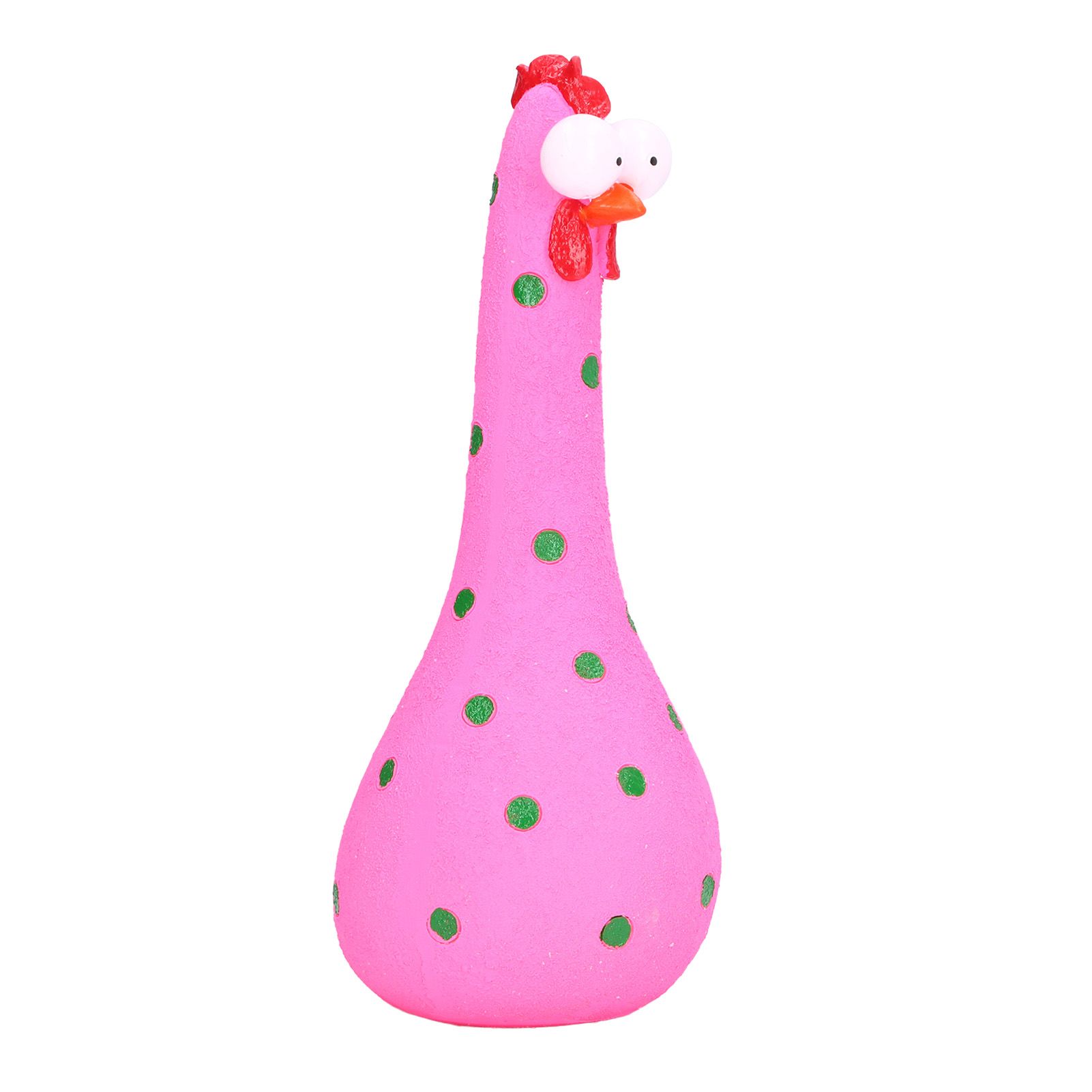 Chicken Statue Long Neck Microlandschaft Hand Crafted Resin Animal Garden Statues for Garden Yard Art DecorationPink - Image 2