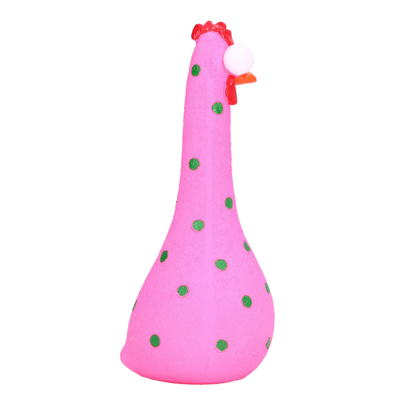 Chicken Statue Long Neck Microlandschaft Hand Crafted Resin Animal Garden Statues for Garden Yard Art DecorationPink - Image 3