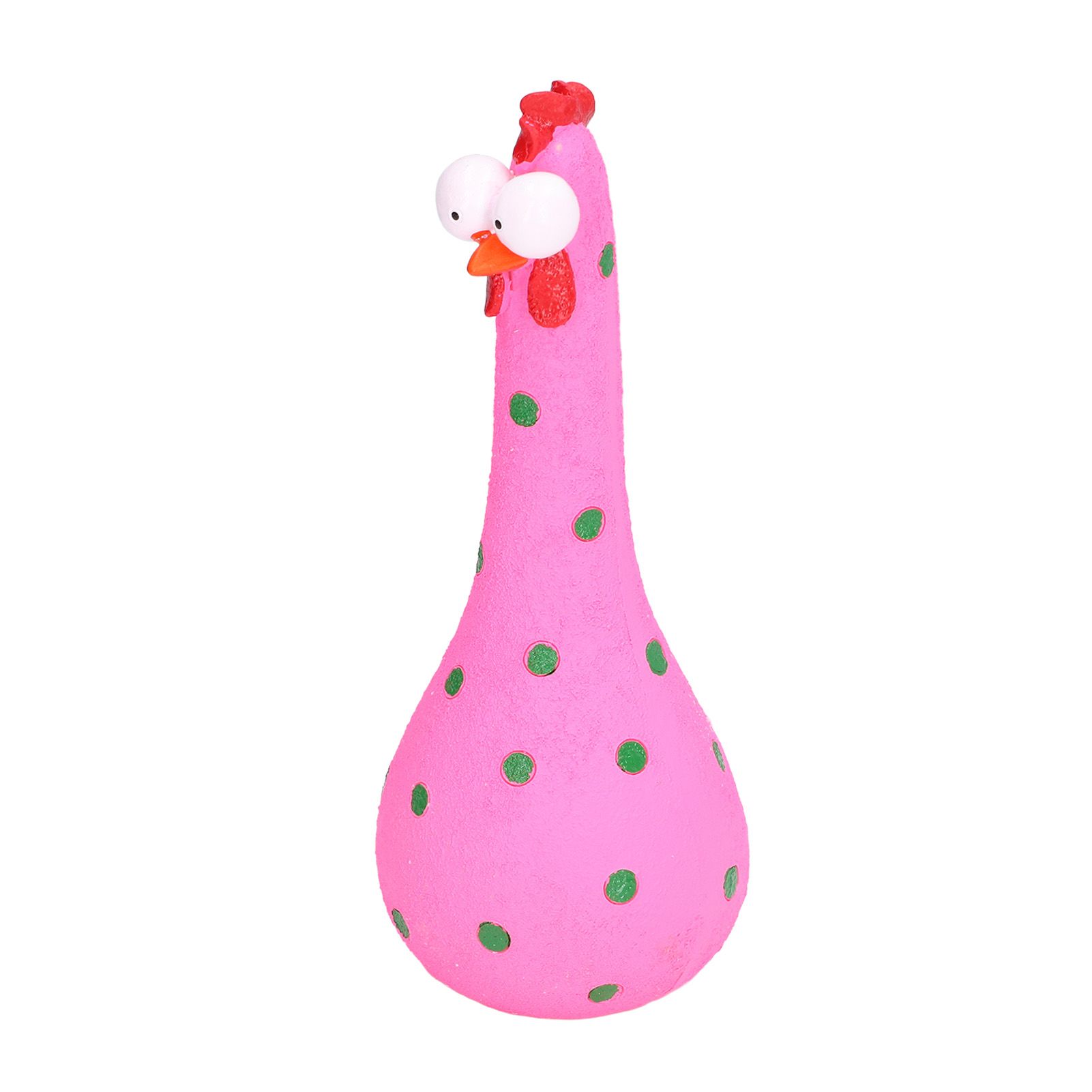 Chicken Statue Long Neck Microlandschaft Hand Crafted Resin Animal Garden Statues for Garden Yard Art DecorationPink - Image 4