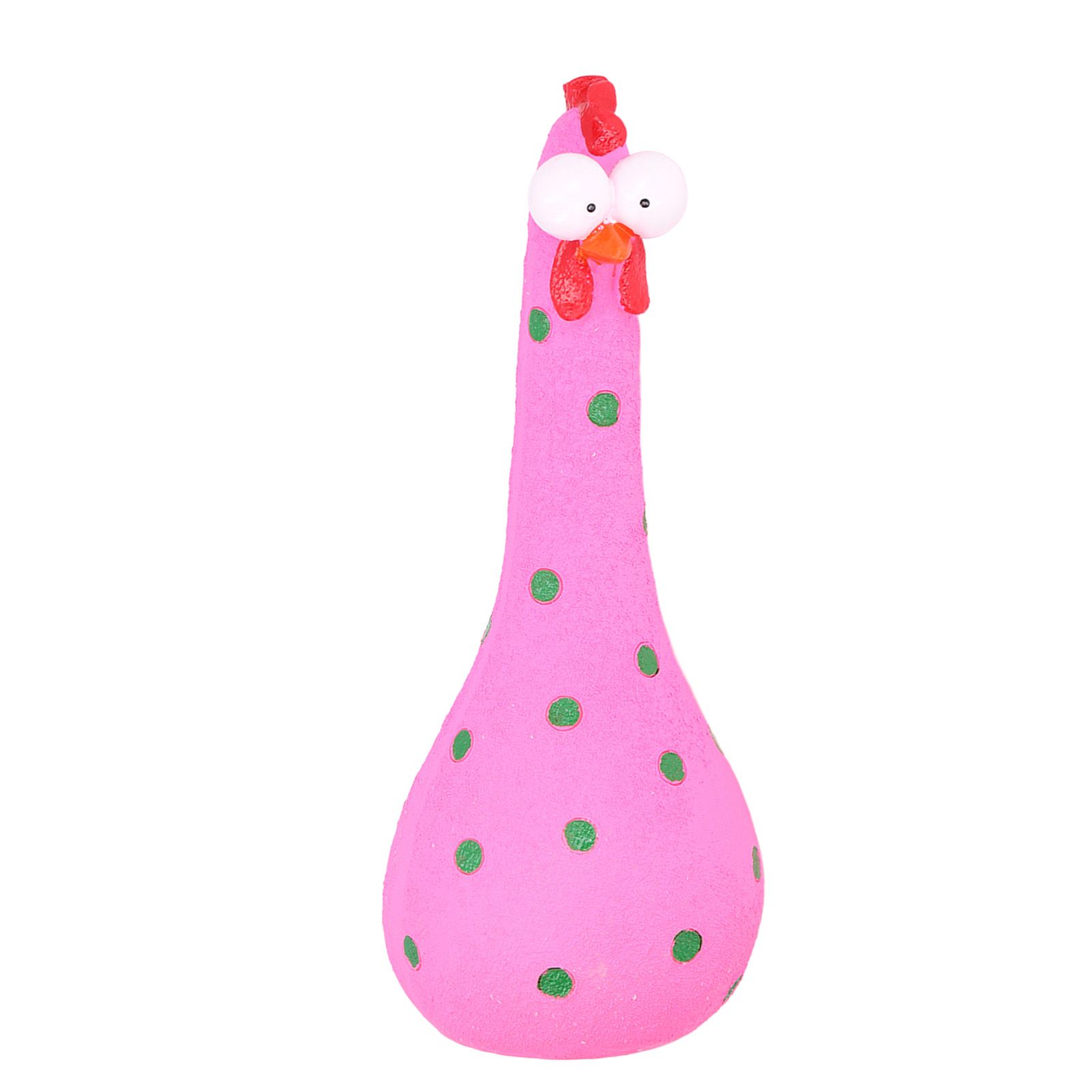 Chicken Statue Long Neck Microlandschaft Hand Crafted Resin Animal Garden Statues for Garden Yard Art DecorationPink - Image 5