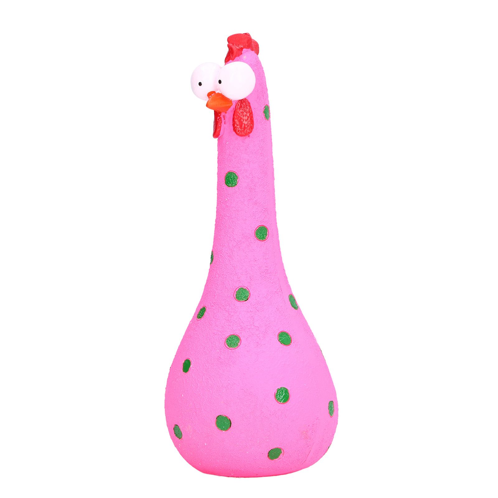 Chicken Statue Long Neck Microlandschaft Hand Crafted Resin Animal Garden Statues for Garden Yard Art DecorationPink - Image 8