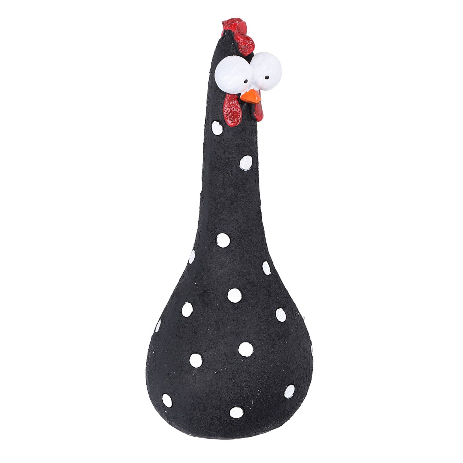 Chicken Statue Long Neck Microlandschaft Hand Crafted Resin Animal Garden Statues for Garden Yard Art DecorationBlack - Image 3
