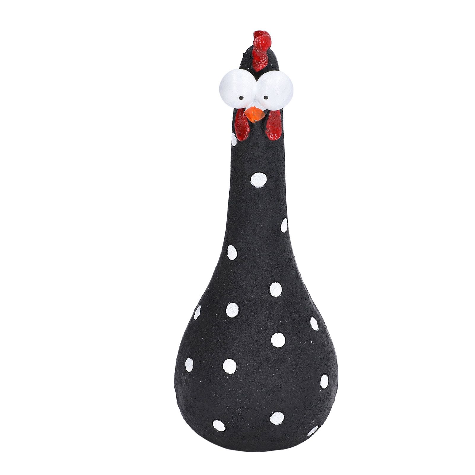 Chicken Statue Long Neck Microlandschaft Hand Crafted Resin Animal Garden Statues for Garden Yard Art DecorationBlack - Image 5