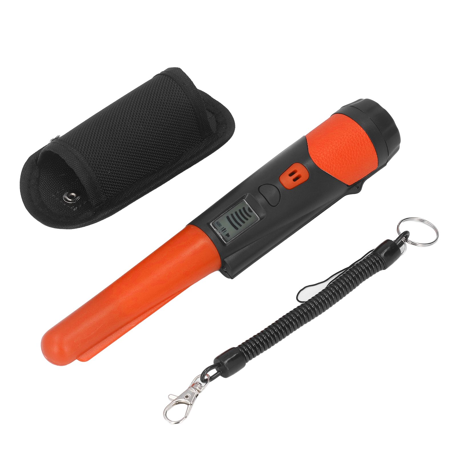 Metal Detector Professional High Sensitivity Portable Handheld Metal Detector with LCD Display Flashlight Function Orange - Image 2