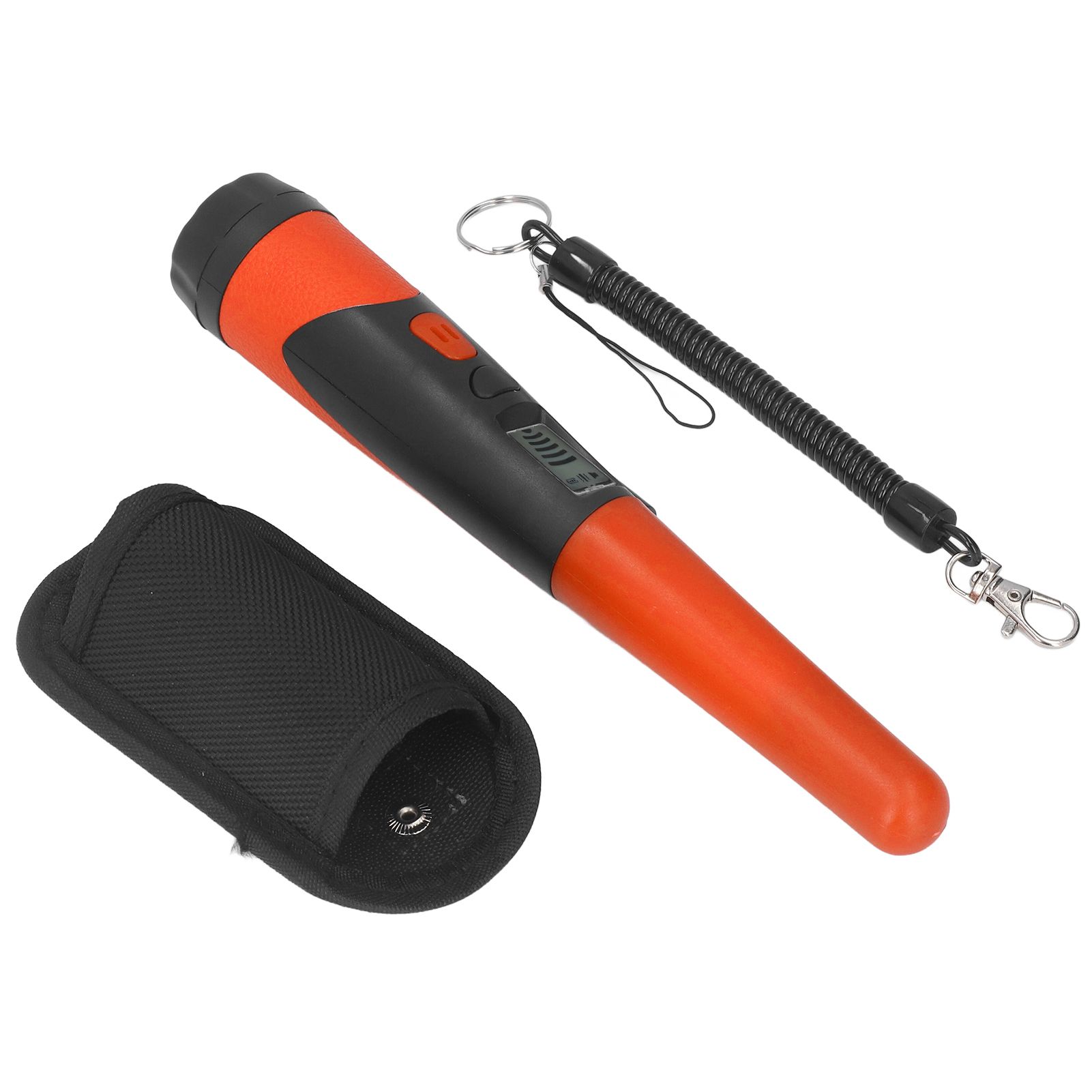 Metal Detector Professional High Sensitivity Portable Handheld Metal Detector with LCD Display Flashlight Function Orange - Image 3