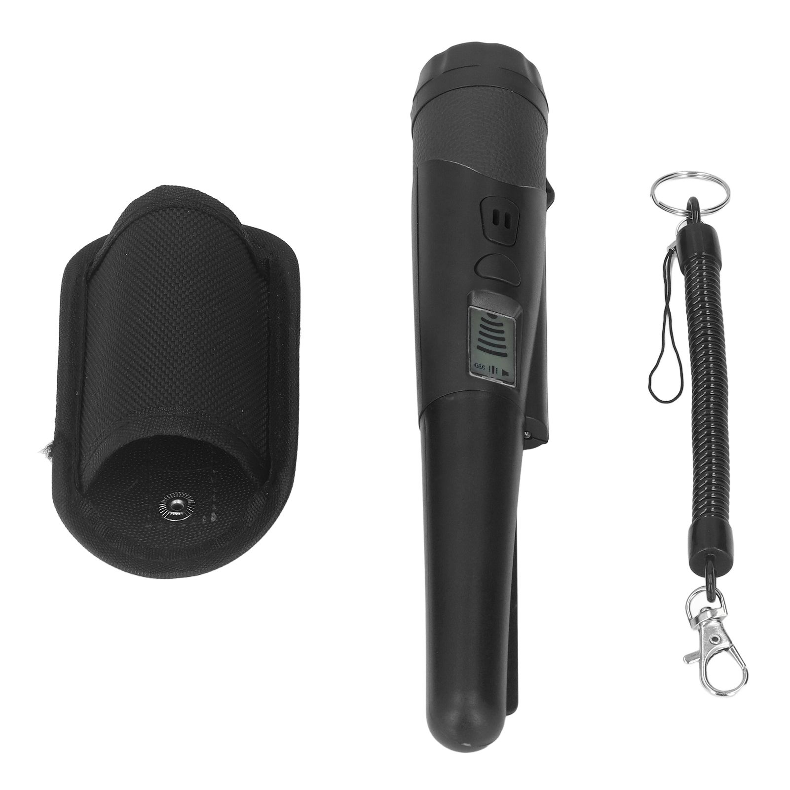 Metal Detector Professional High Sensitivity Portable Handheld Metal Detector with LCD Display Flashlight Function Black - Image 1