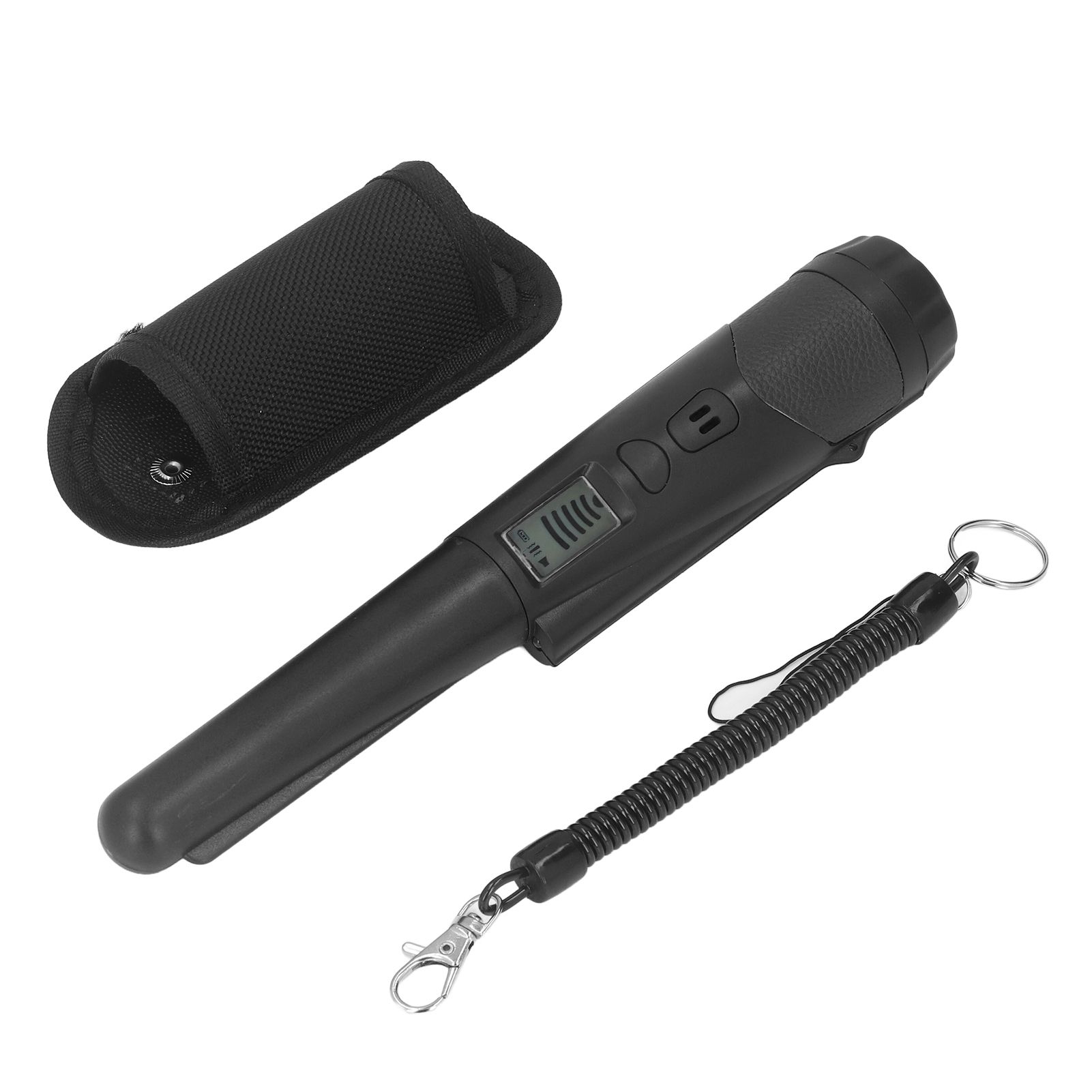 Metal Detector Professional High Sensitivity Portable Handheld Metal Detector with LCD Display Flashlight Function Black - Image 2