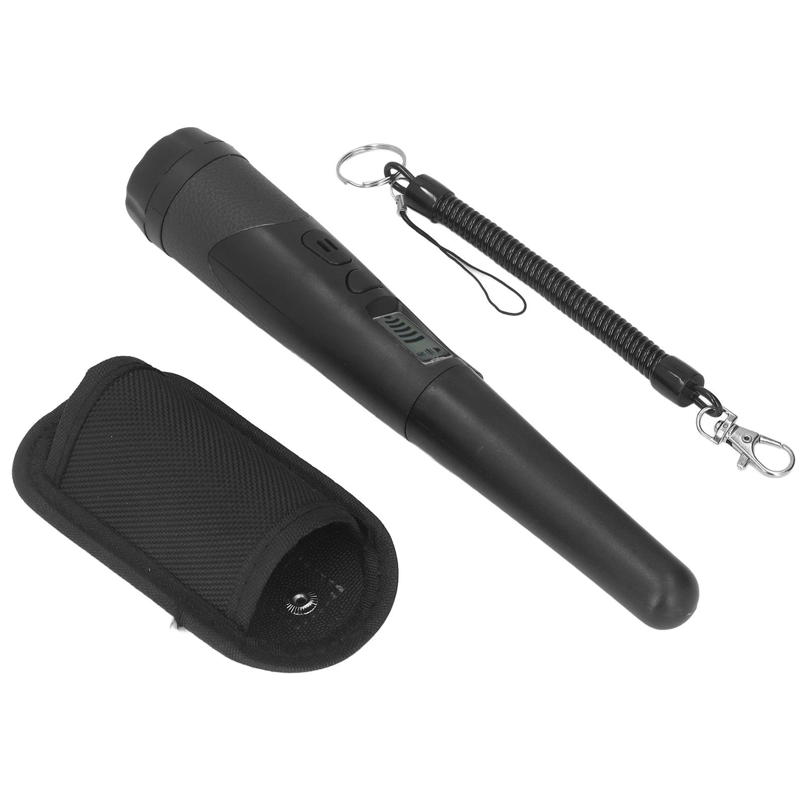 Metal Detector Professional High Sensitivity Portable Handheld Metal Detector with LCD Display Flashlight Function Black - Image 3