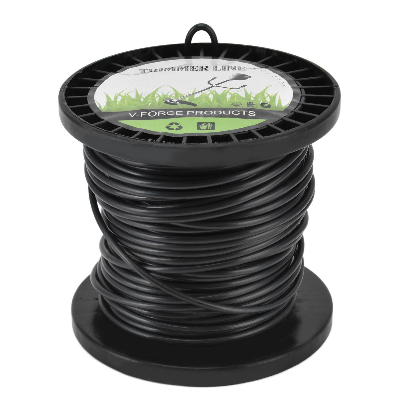 Round String Trimmer Line for Husqvarna 3.3mm Black High Cutting Efficiency Trimmer Line for Most Lawn Mowers Farm 30m - Image 2