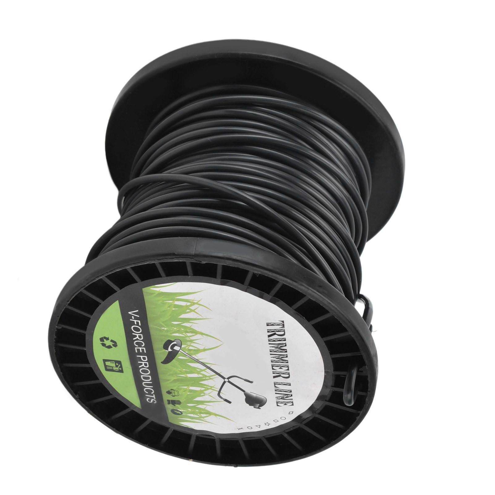Round String Trimmer Line for Husqvarna 3.3mm Black High Cutting Efficiency Trimmer Line for Most Lawn Mowers Farm 30m - Image 6