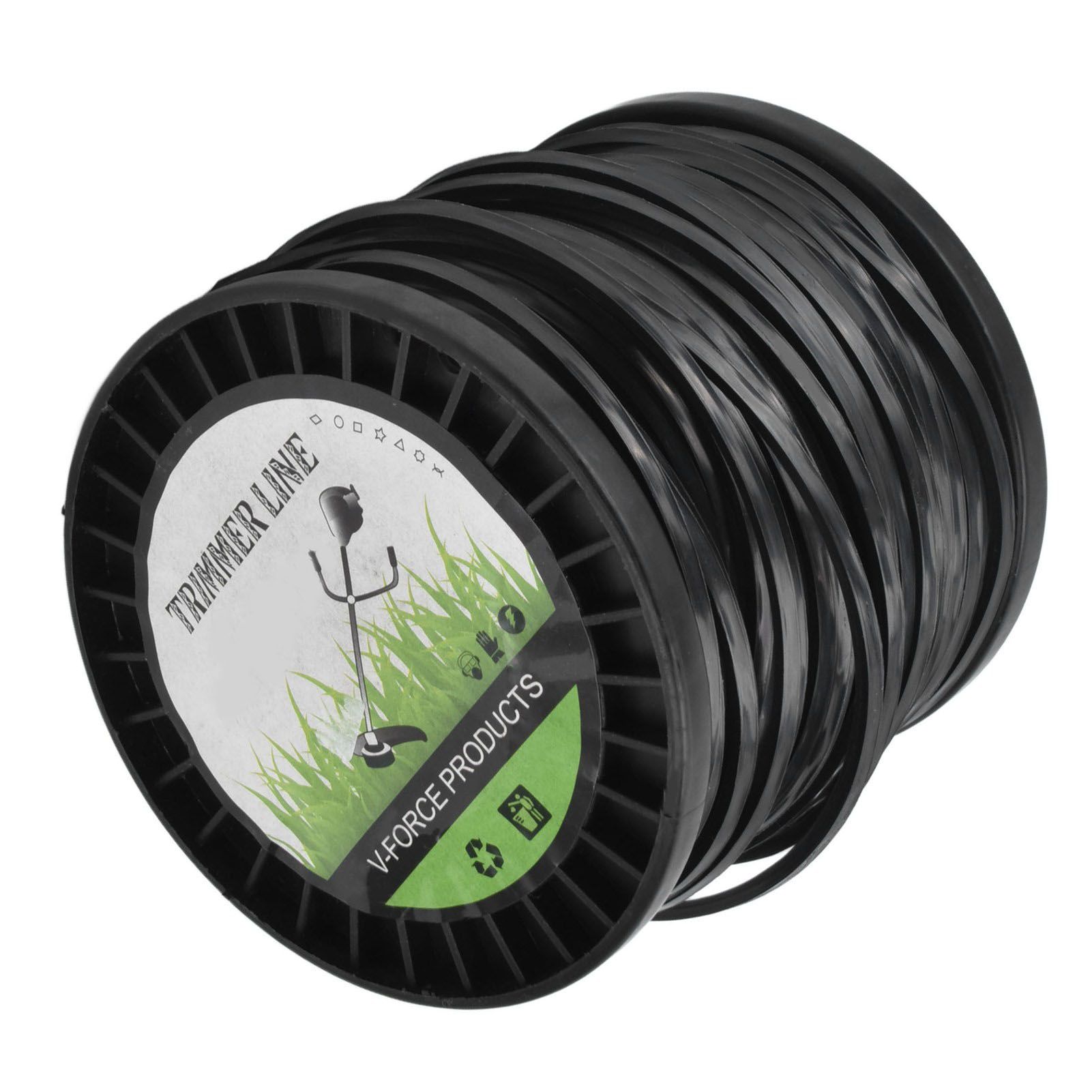 Round String Trimmer Line for Husqvarna 3.3mm Black High Cutting Efficiency Trimmer Line for Most Lawn Mowers Farm 50m - Image 8