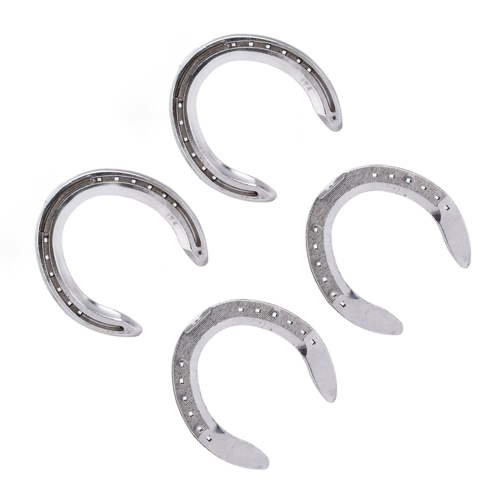 4pcs Horseshoes Aluminum Alloy Light Weight Reliable Practical Horse Riding Accessory for Racecourse Farm No. 5 - Image 6