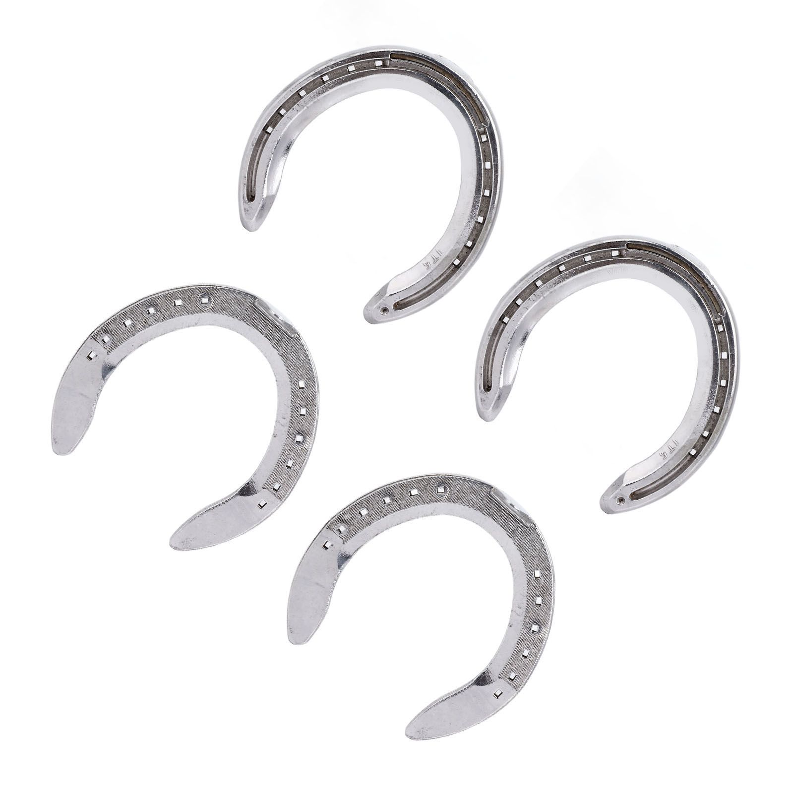 4pcs Horseshoes Aluminum Alloy Light Weight Reliable Practical Horse Riding Accessory for Racecourse Farm No. 5 - Image 7