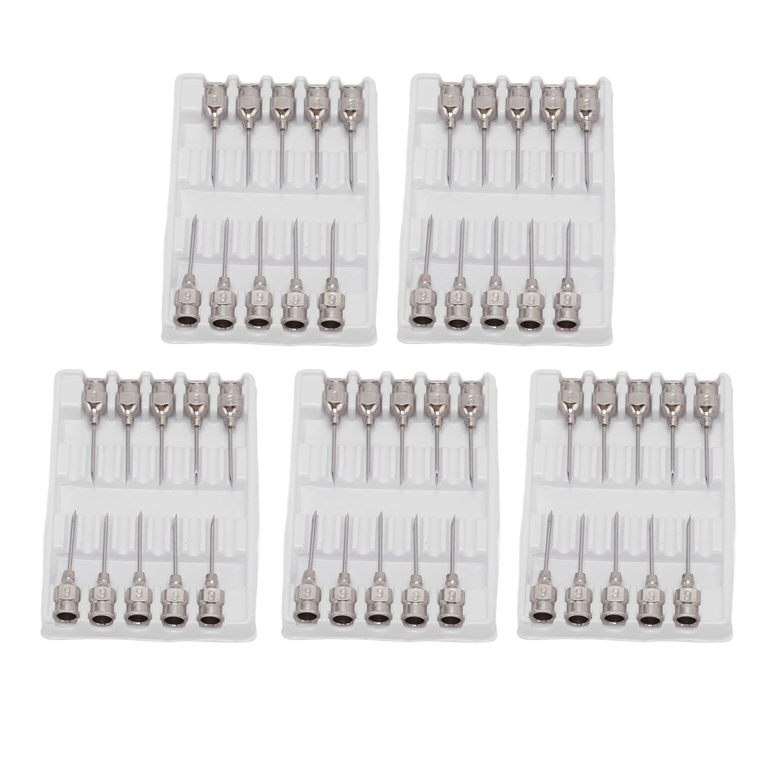 Poultry Injection Needles Stainless Steel Bovine Pig Injection Needle Cow Pig Injection Needle Accessories 9x15mm / 0.4x0.6in - Image 1