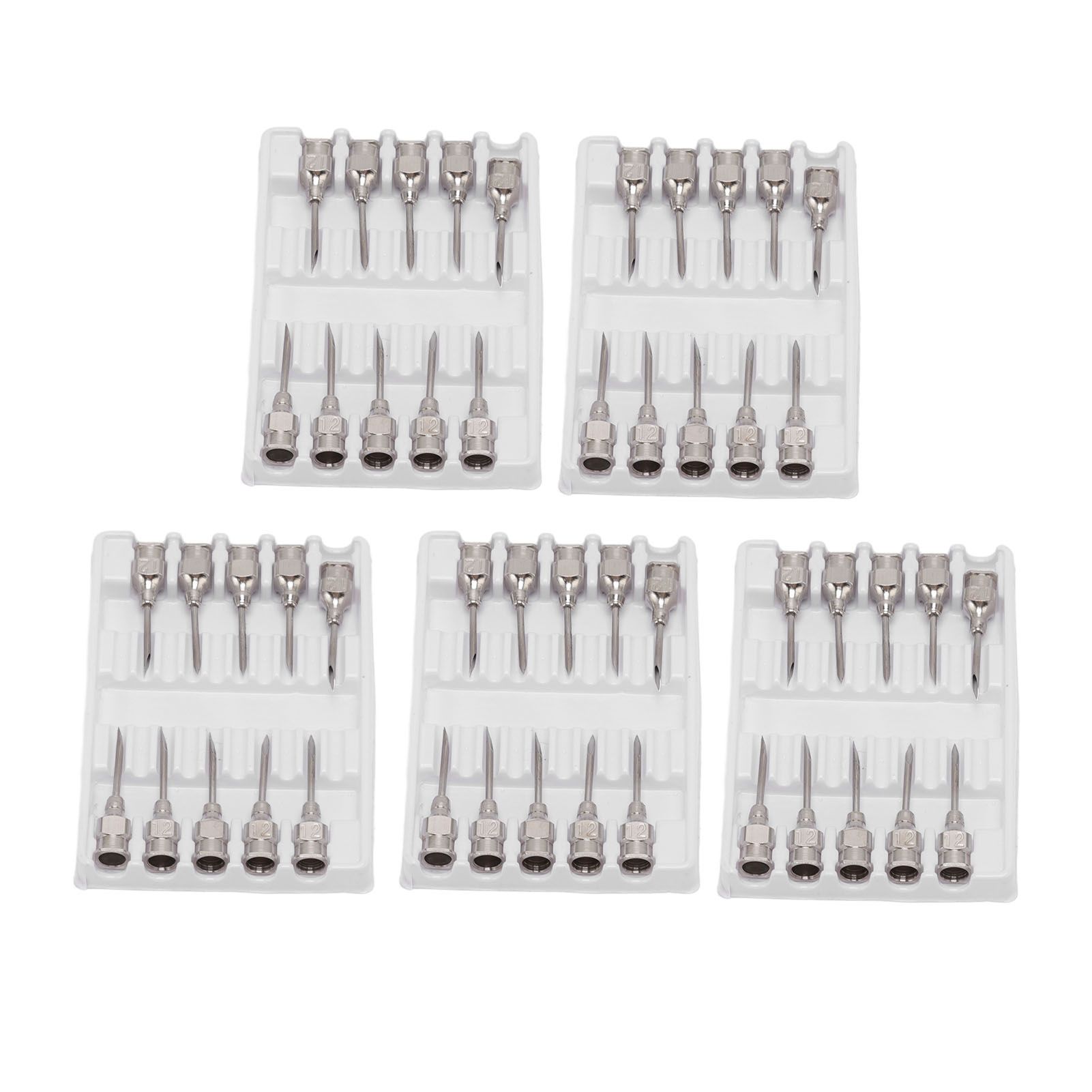 Poultry Injection Needles Stainless Steel Bovine Pig Injection Needle Cow Pig Injection Needle Accessories 12x15mm / 0.5x0.6in - Image 1