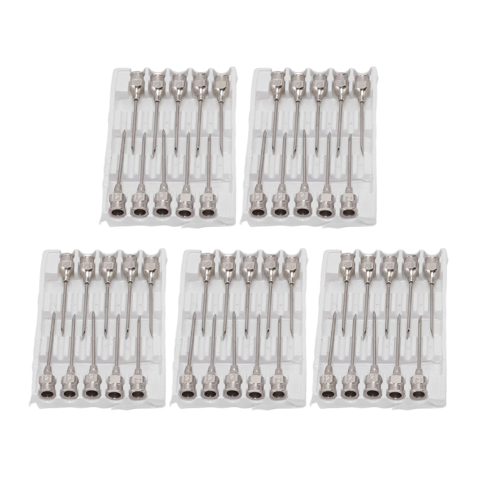 Poultry Injection Needles Stainless Steel Bovine Pig Injection Needle Cow Pig Injection Needle Accessories 12x25mm / 0.5x1.0in - Image 1