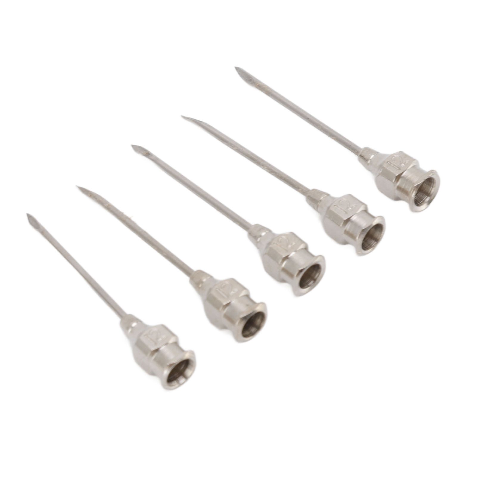 Poultry Injection Needles Stainless Steel Bovine Pig Injection Needle Cow Pig Injection Needle Accessories 12x25mm / 0.5x1.0in - Image 7