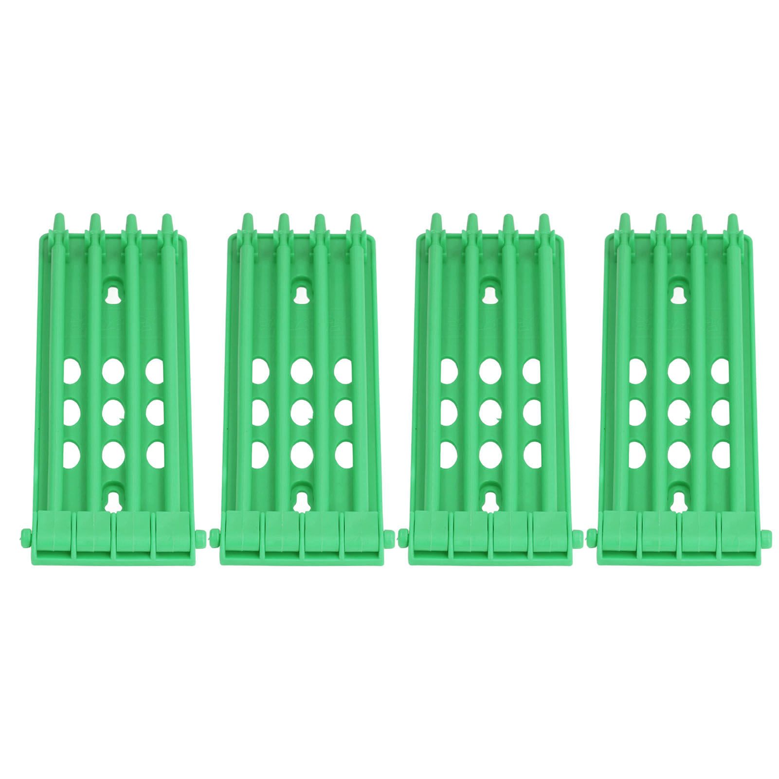 4Pcs Pigeon Leg Ring Stand 4 Column Design Large Capacity Wall Mounted Safe Durable Plastic Parrot Leg Ring Holder Green - Image 2