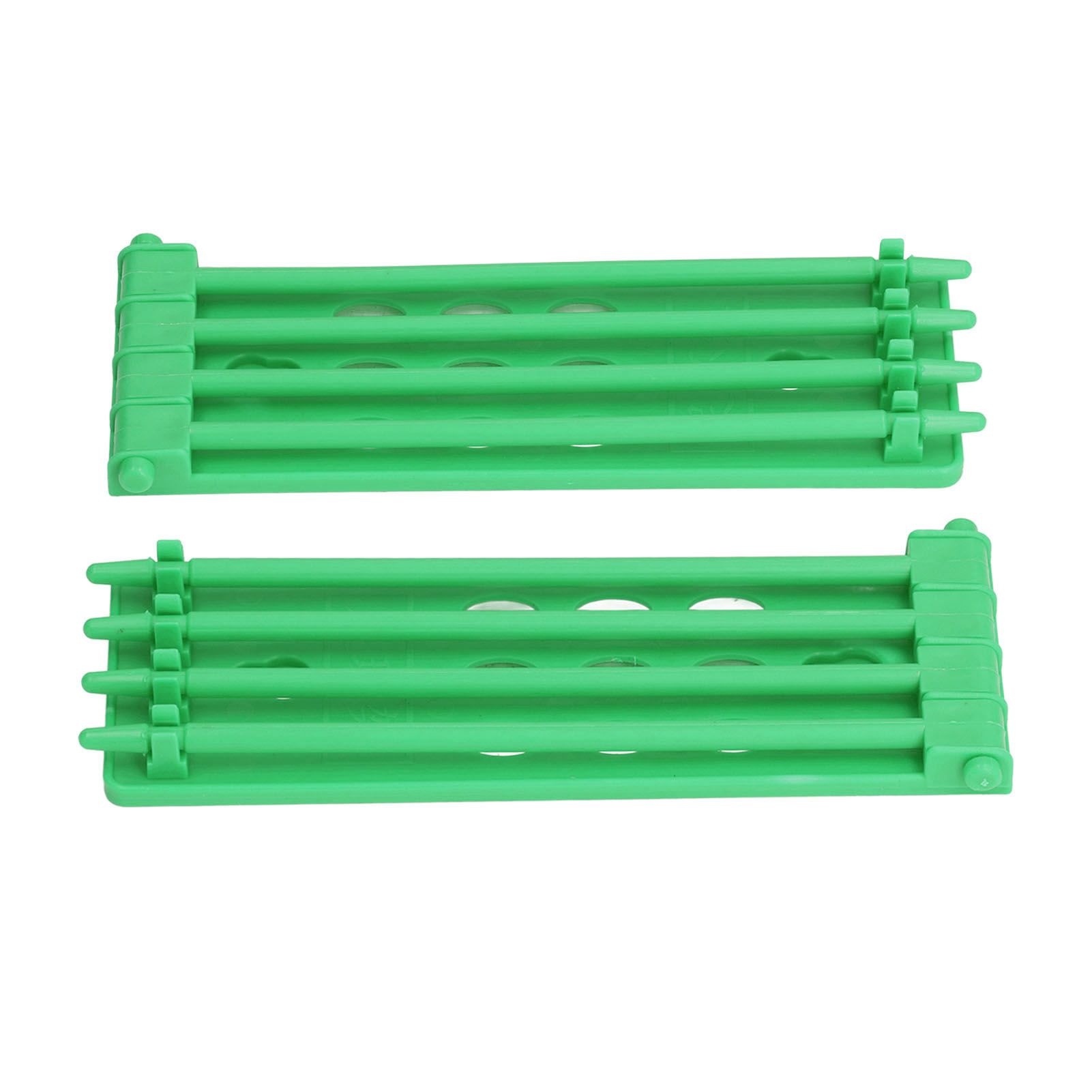 4Pcs Pigeon Leg Ring Stand 4 Column Design Large Capacity Wall Mounted Safe Durable Plastic Parrot Leg Ring Holder Green - Image 7