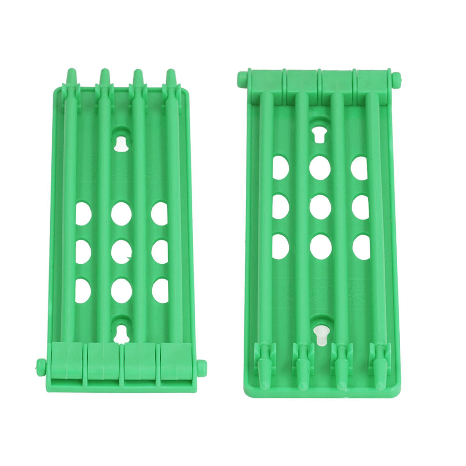 4Pcs Pigeon Leg Ring Stand 4 Column Design Large Capacity Wall Mounted Safe Durable Plastic Parrot Leg Ring Holder Green - Image 8