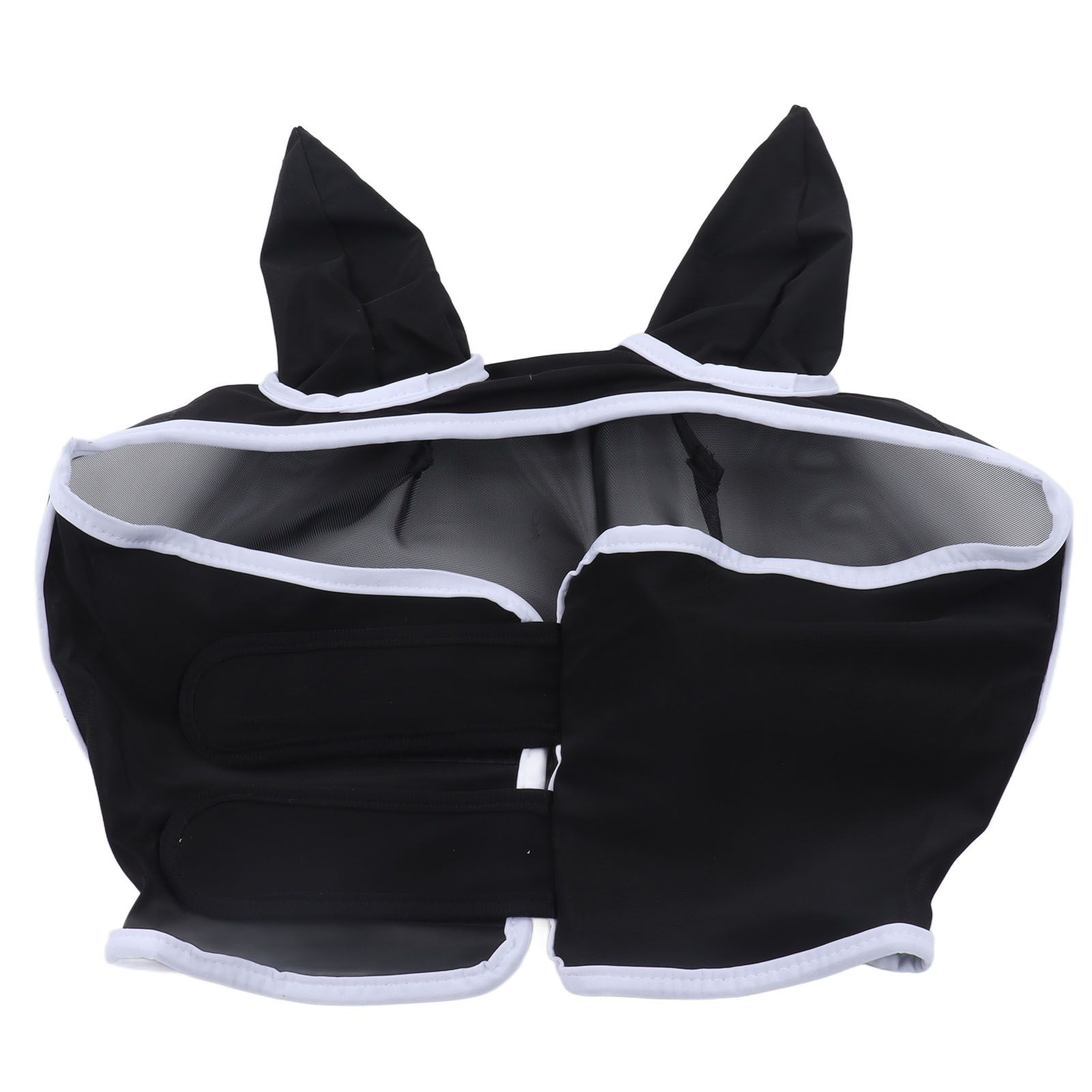 Horse Fly Mask Breathable Comfortable Soft Fine Mesh Design Horse Face Mask Horse Supplies with Ears Black - Image 1