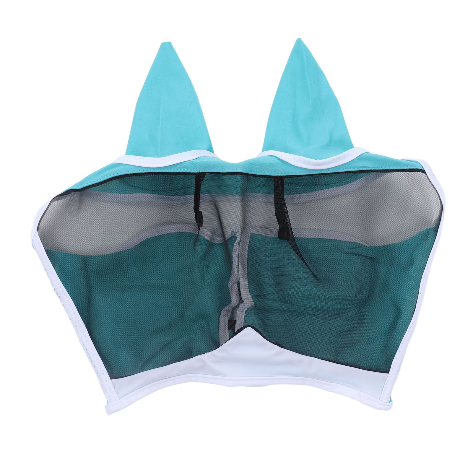Horse Fly Mask Breathable Comfortable Soft Fine Mesh Design Horse Face Mask Horse Supplies with Ears Blue - Image 1