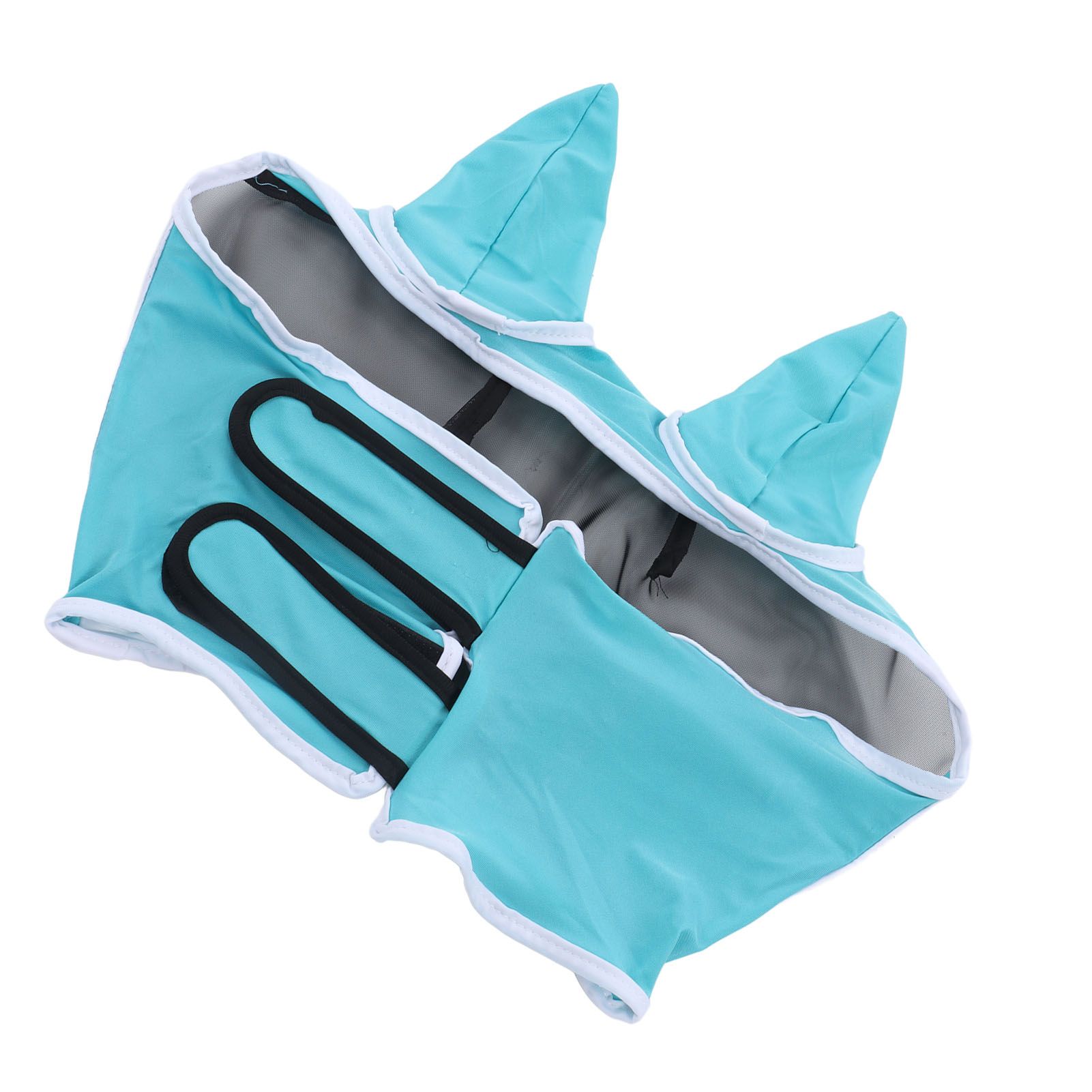 Horse Fly Mask Breathable Comfortable Soft Fine Mesh Design Horse Face Mask Horse Supplies with Ears Blue - Image 4
