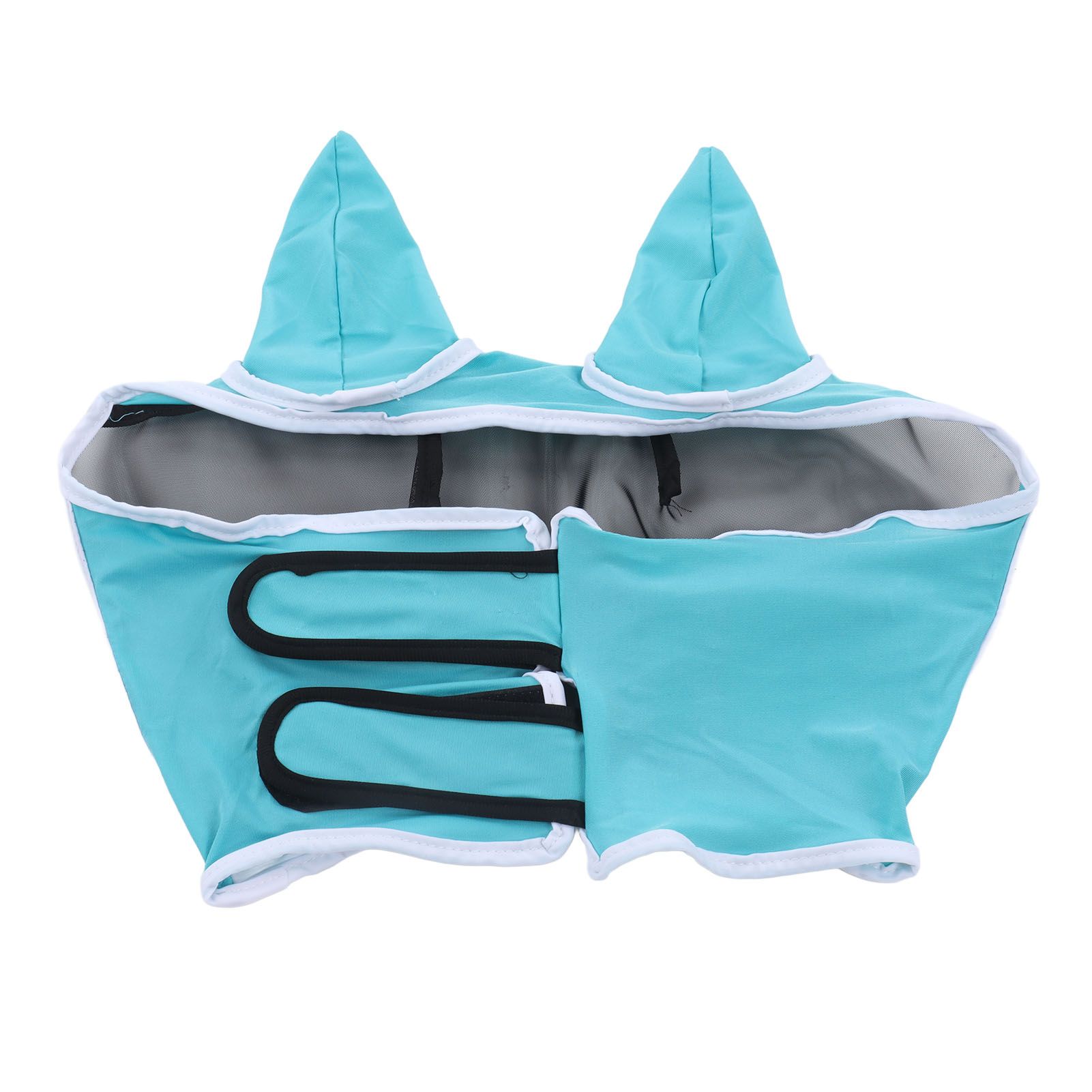 Horse Fly Mask Breathable Comfortable Soft Fine Mesh Design Horse Face Mask Horse Supplies with Ears Blue - Image 5