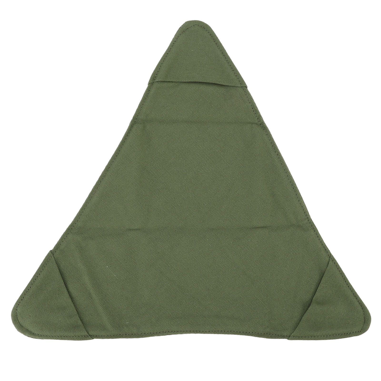Tripod Stool Cloth Portable Foldable Triangle Stool Cloth Handcraft Anti Scratch Canvas Camping Stool Cloth for Fishing Military Green - Image 4