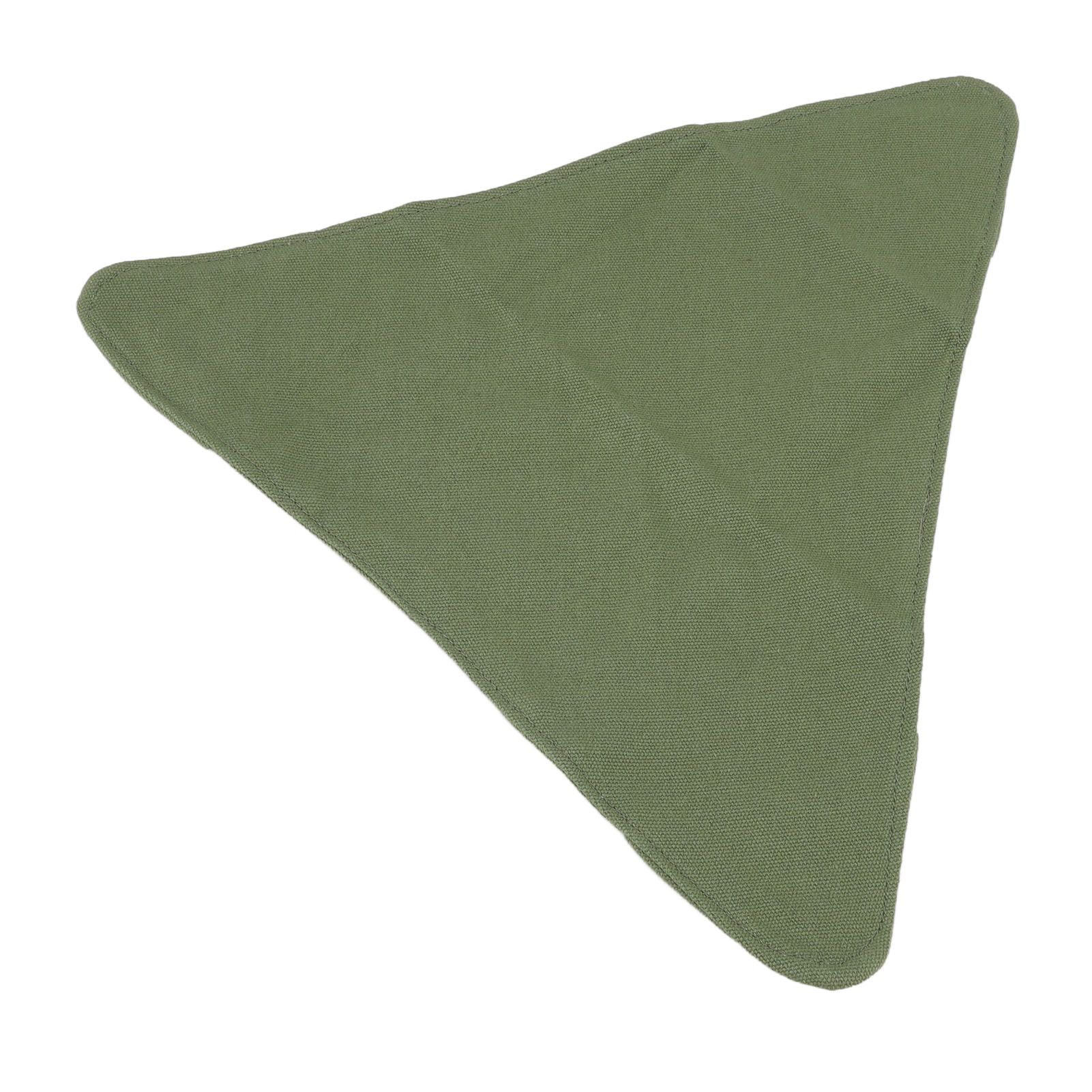 Tripod Stool Cloth Portable Foldable Triangle Stool Cloth Handcraft Anti Scratch Canvas Camping Stool Cloth for Fishing Military Green - Image 6