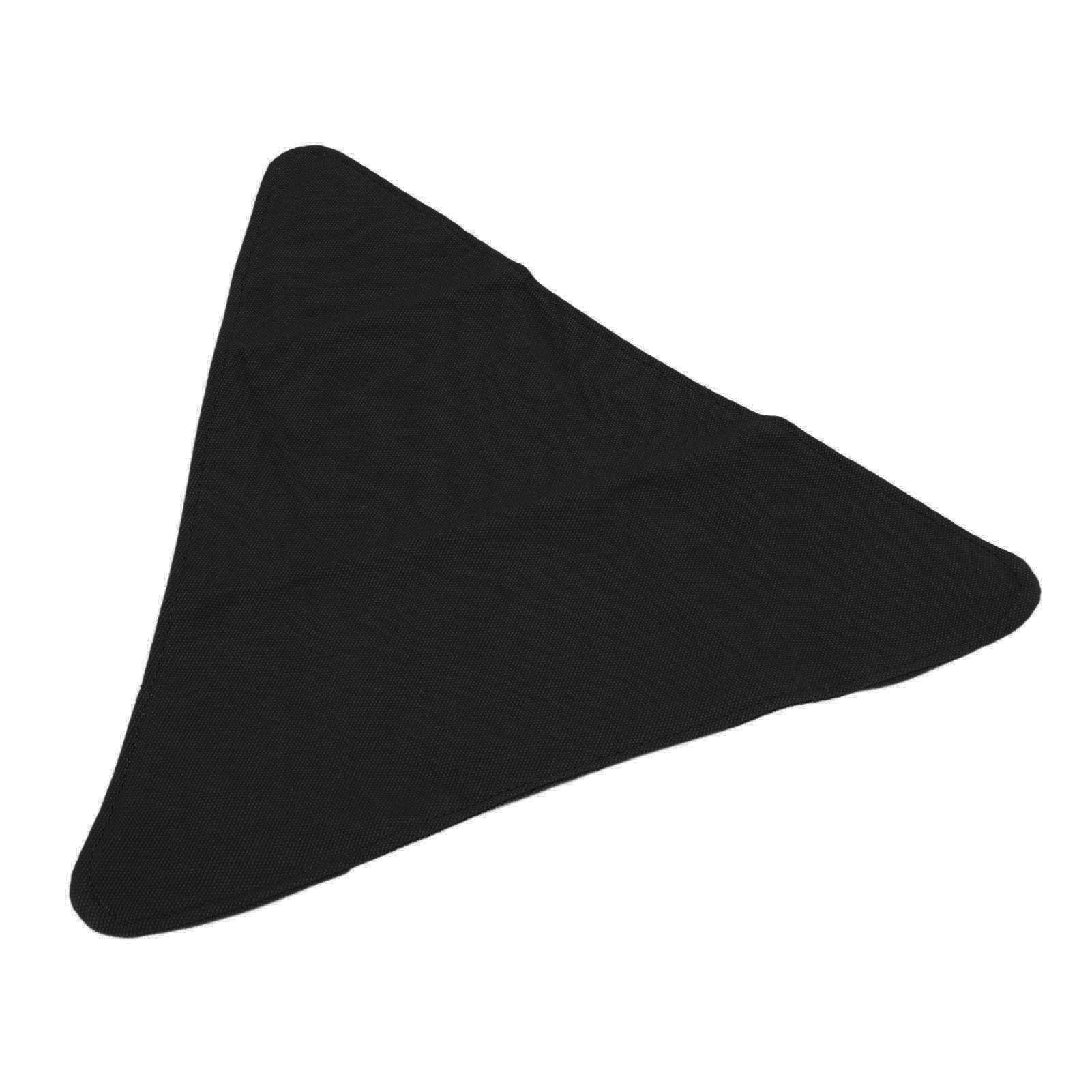Tripod Stool Cloth Portable Foldable Triangle Stool Cloth Handcraft Anti Scratch Canvas Camping Stool Cloth for Fishing Black - Image 6