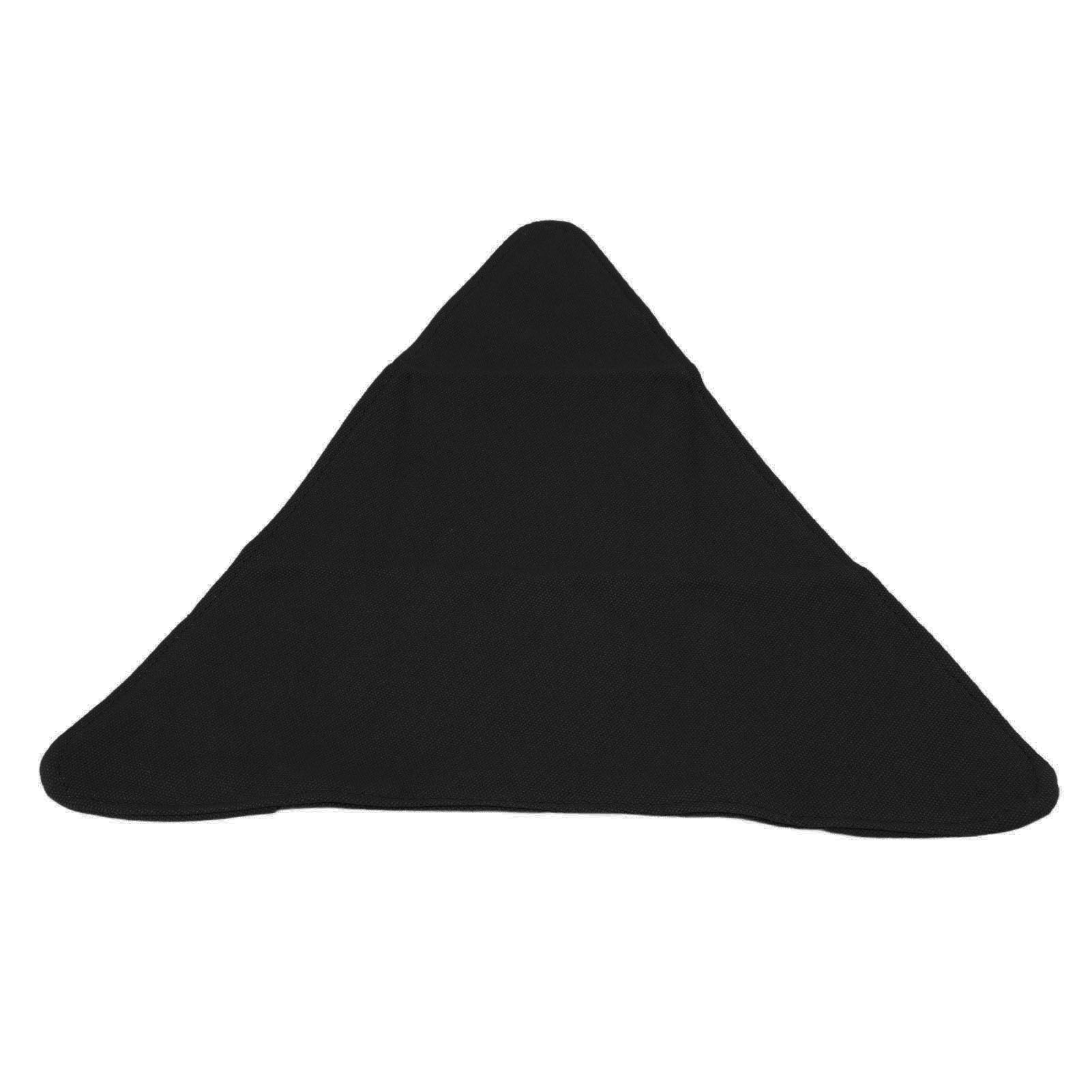 Tripod Stool Cloth Portable Foldable Triangle Stool Cloth Handcraft Anti Scratch Canvas Camping Stool Cloth for Fishing Black - Image 7