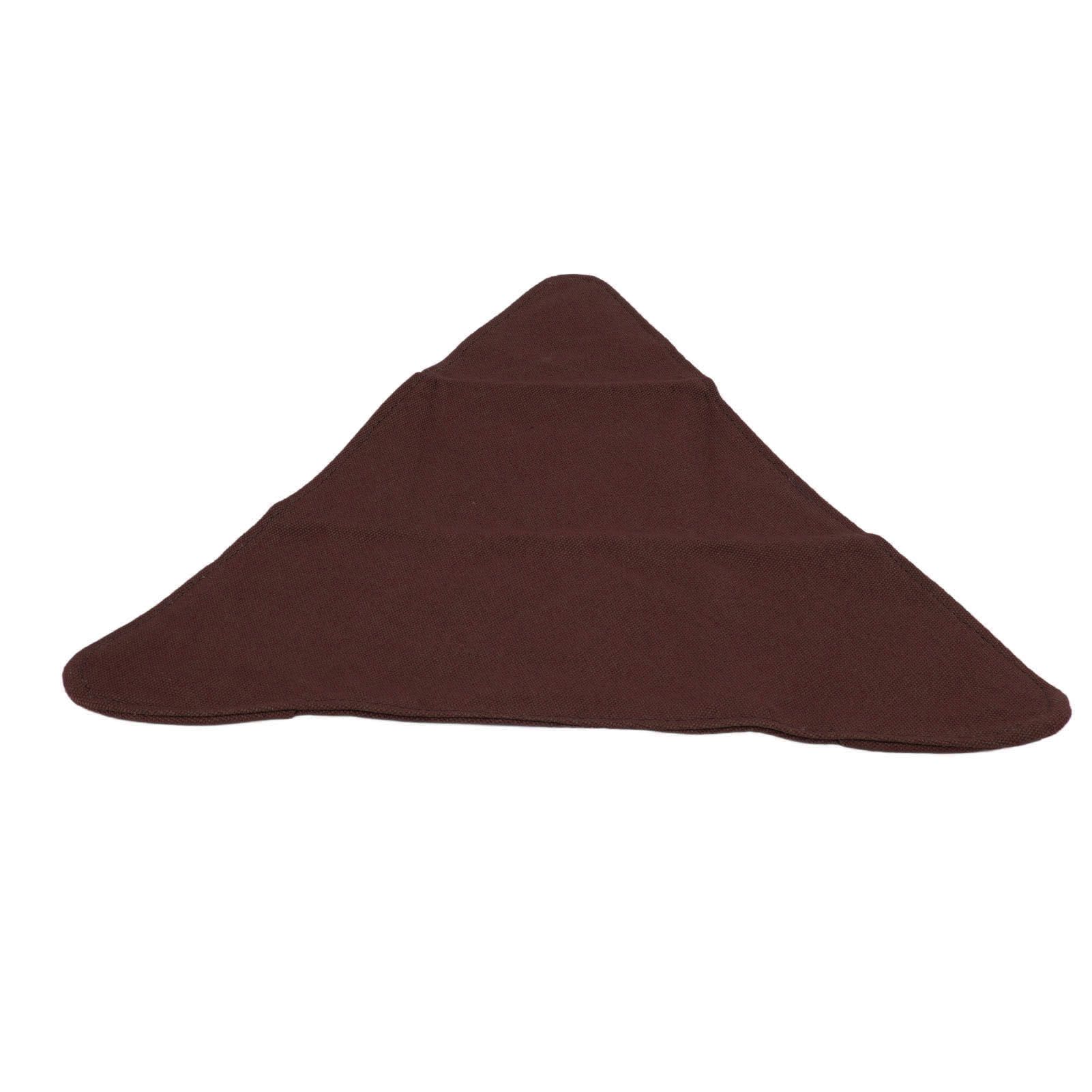 Tripod Stool Cloth Portable Foldable Triangle Stool Cloth Handcraft Anti Scratch Canvas Camping Stool Cloth for Fishing Brown - Image 4