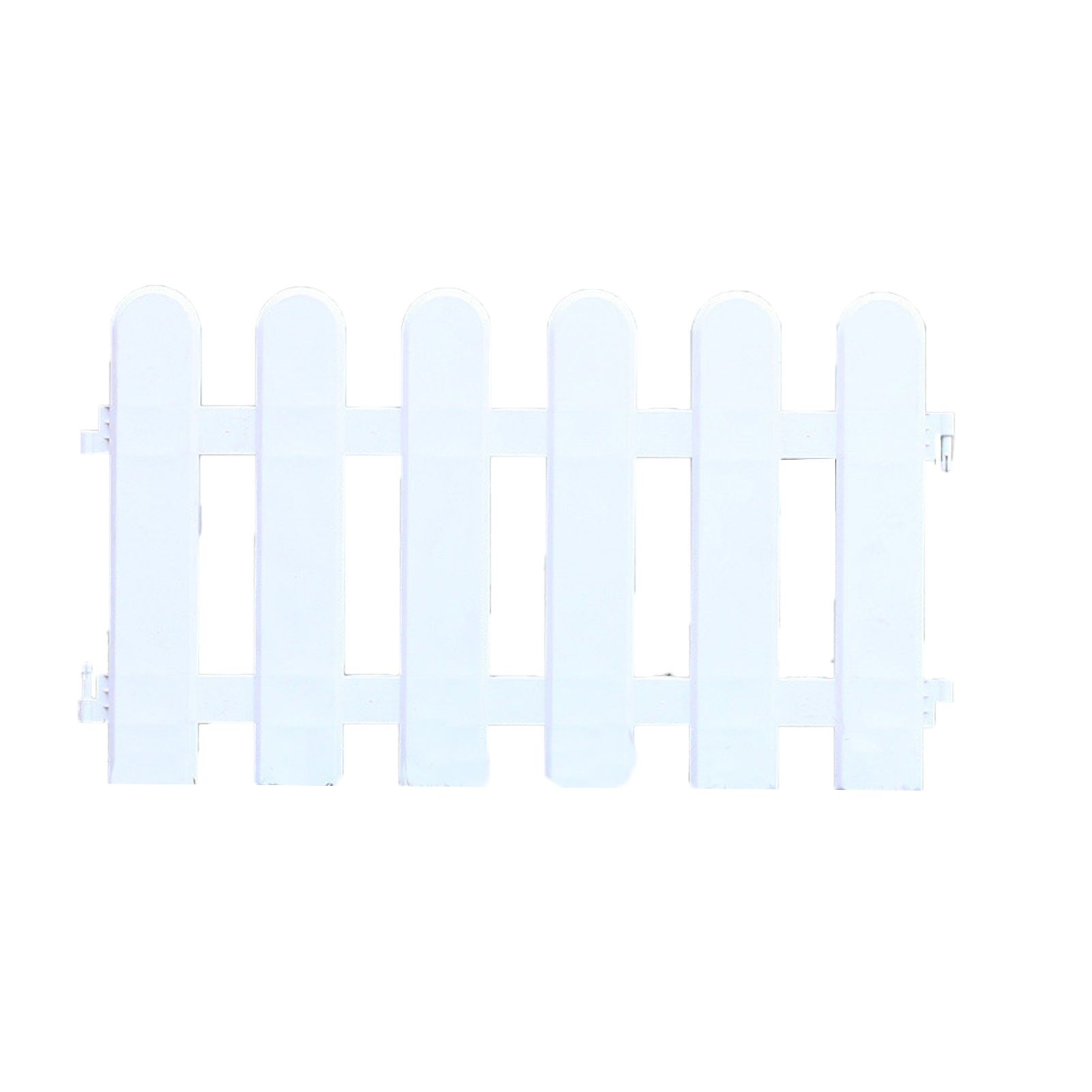 White Edgings Garden Picket Fence Ornamental Grass Lawn Flowerbeds Plant Borders for Indoor and Outdoor Villas 50×30cm / 19.7x11.8in - Image 1