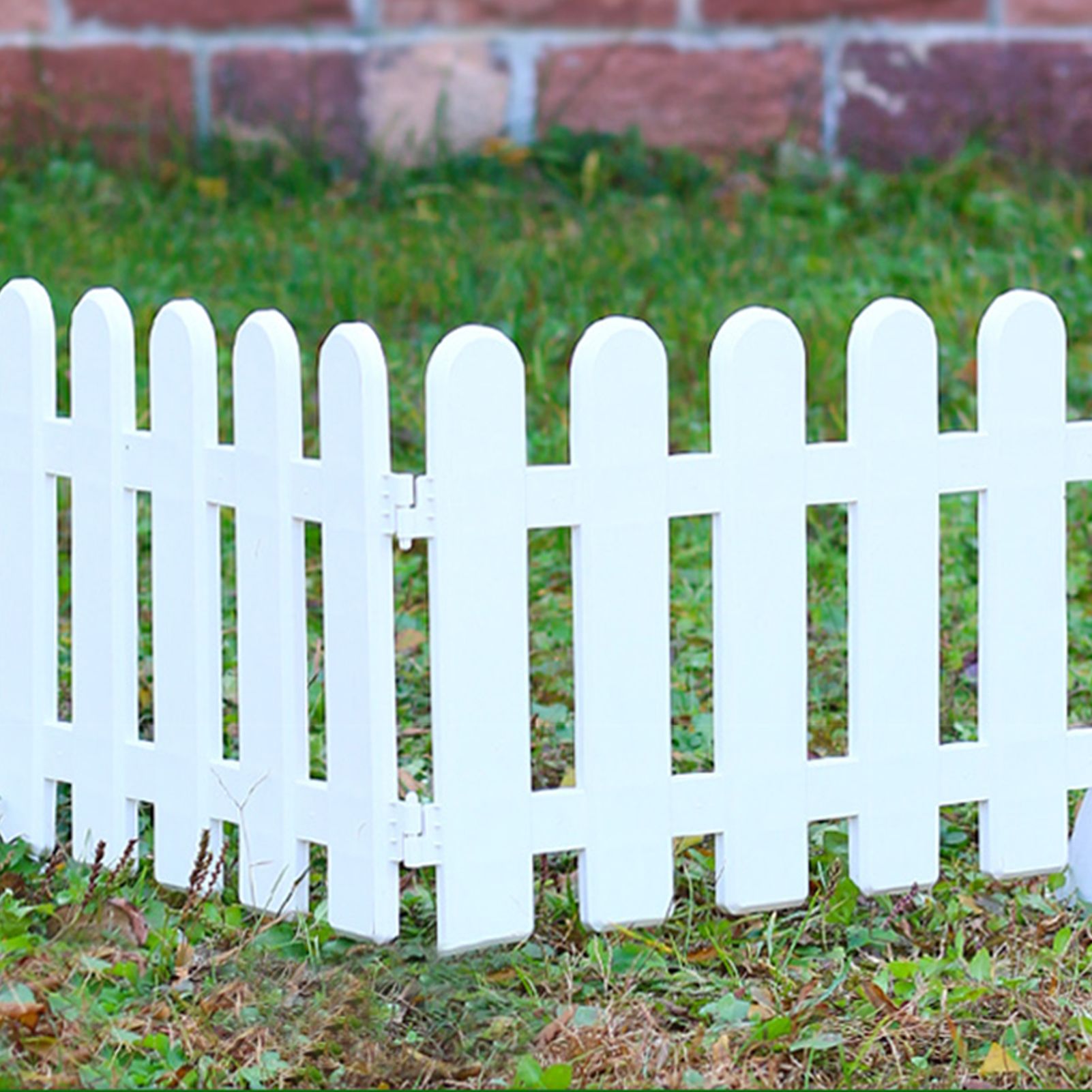 White Edgings Garden Picket Fence Ornamental Grass Lawn Flowerbeds Plant Borders for Indoor and Outdoor Villas 50×20cm / 19.7x7.9in - Image 3