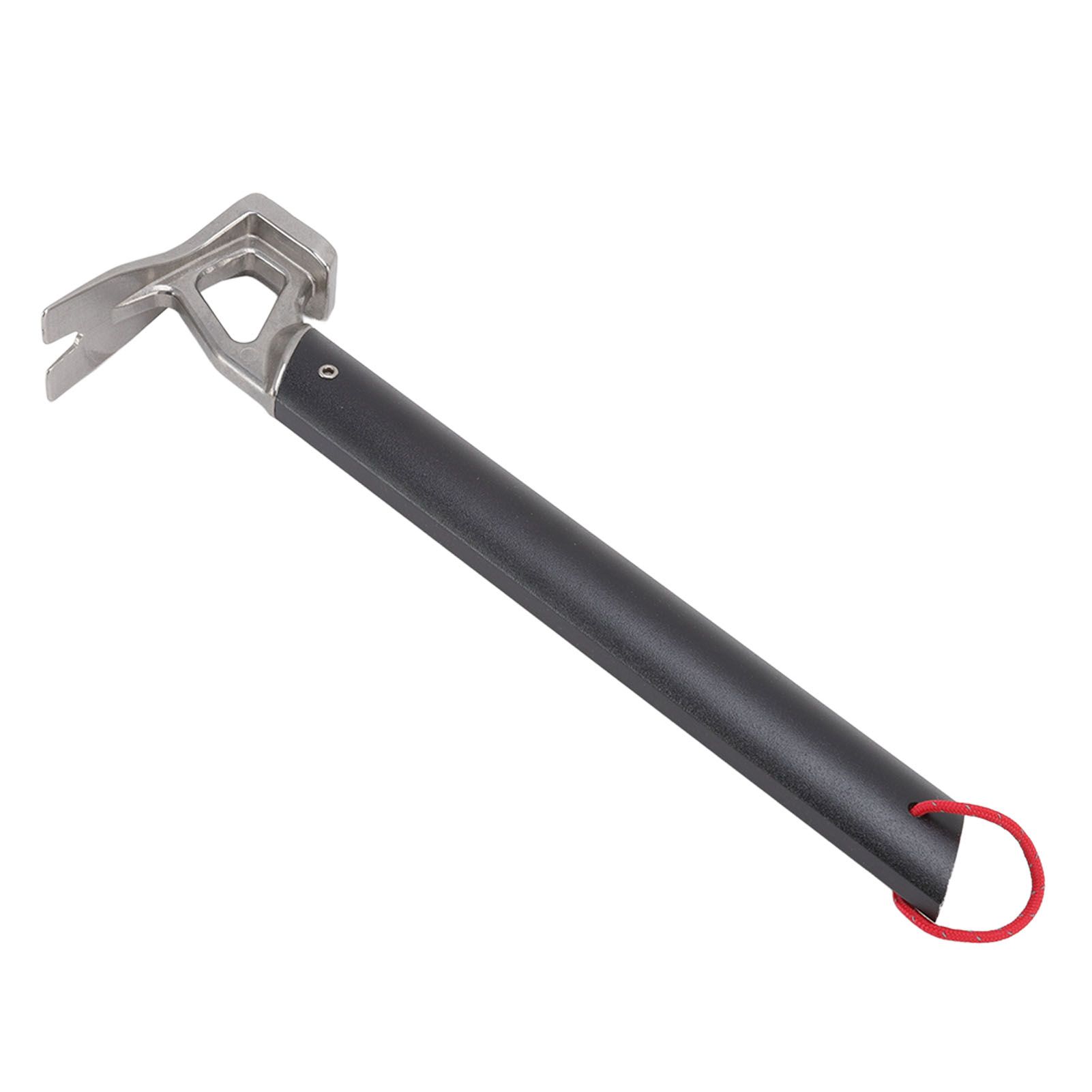 Camping Hammer Stainless Steel Ox Horn Head Aluminum Handle Large Resistance Tent Stake Hammer for Camping Outdoor Black - Image 1