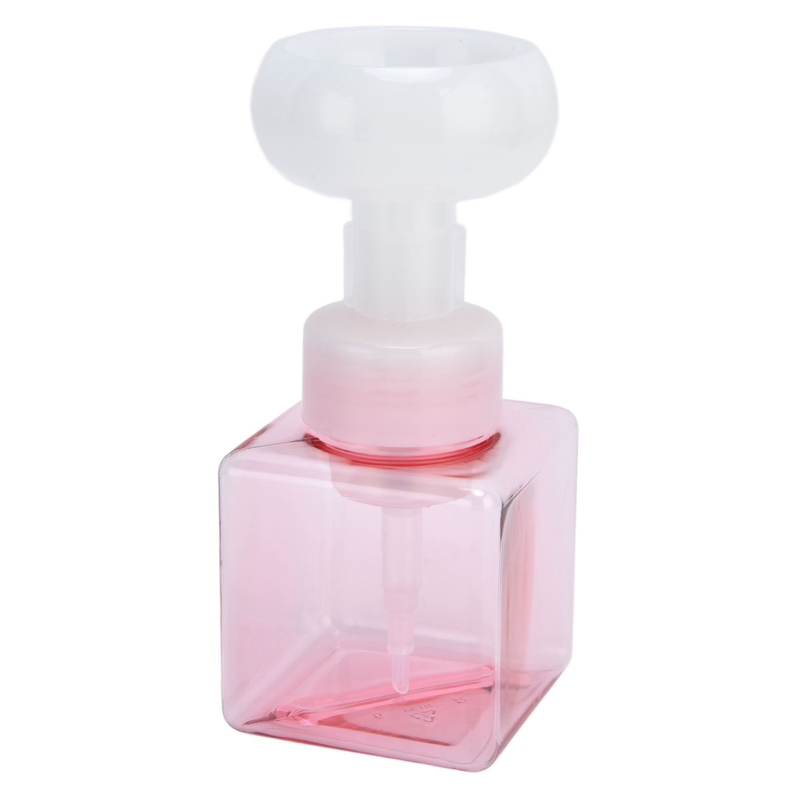 250ml Foaming Bottle PETG Plastic Flower Foam Dispenser Square Bottles for Cosmetic PackagingTransparent Powder - Image 1
