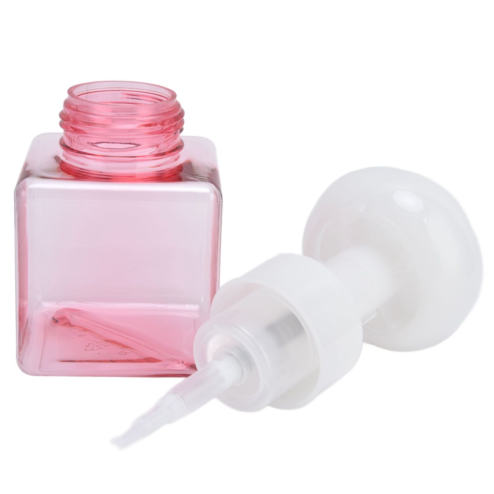 250ml Foaming Bottle PETG Plastic Flower Foam Dispenser Square Bottles for Cosmetic PackagingTransparent Powder - Image 7