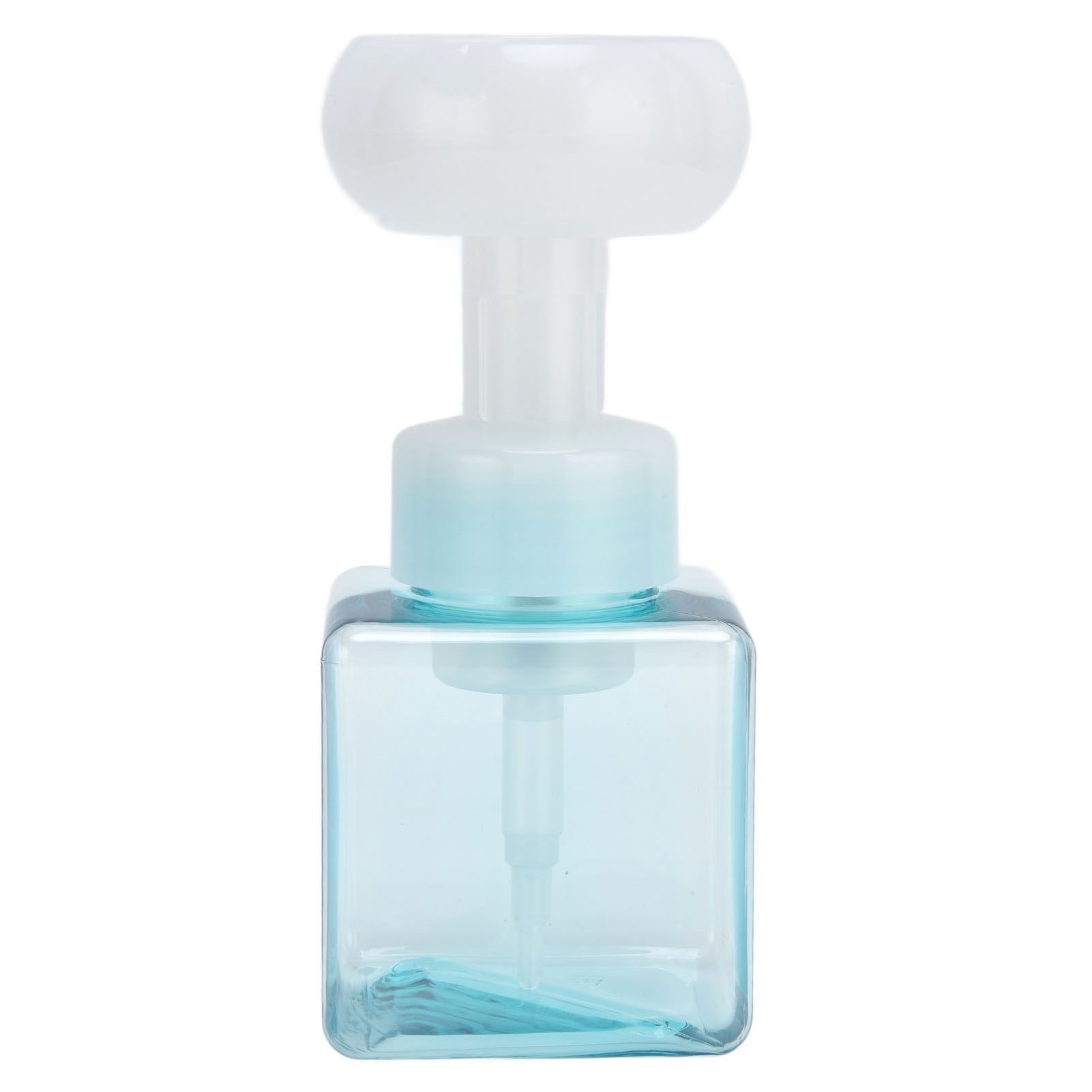 250ml Foaming Bottle PETG Plastic Flower Foam Dispenser Square Bottles for Cosmetic PackagingTransparent Blue - Image 6