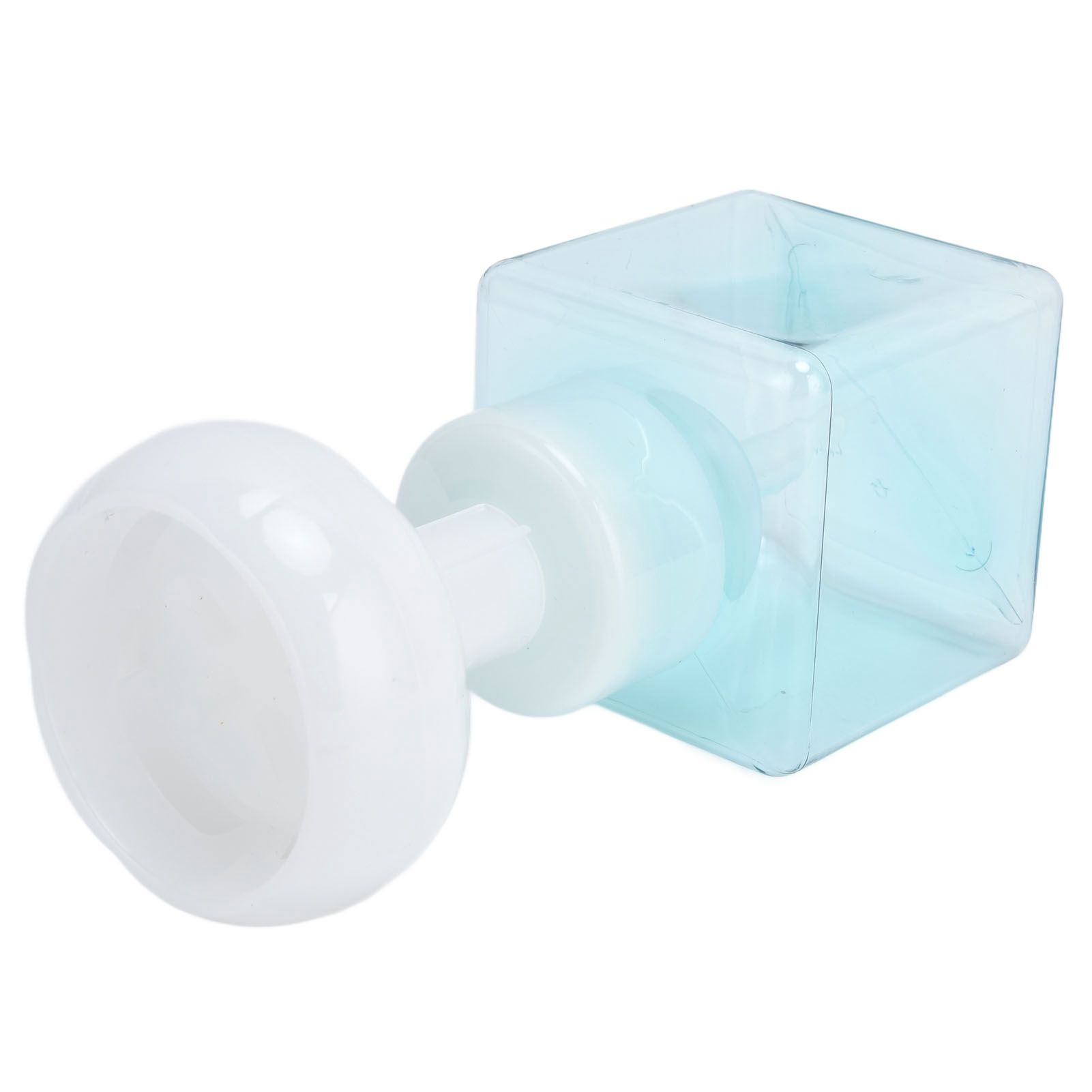 250ml Foaming Bottle PETG Plastic Flower Foam Dispenser Square Bottles for Cosmetic PackagingTransparent Blue - Image 7