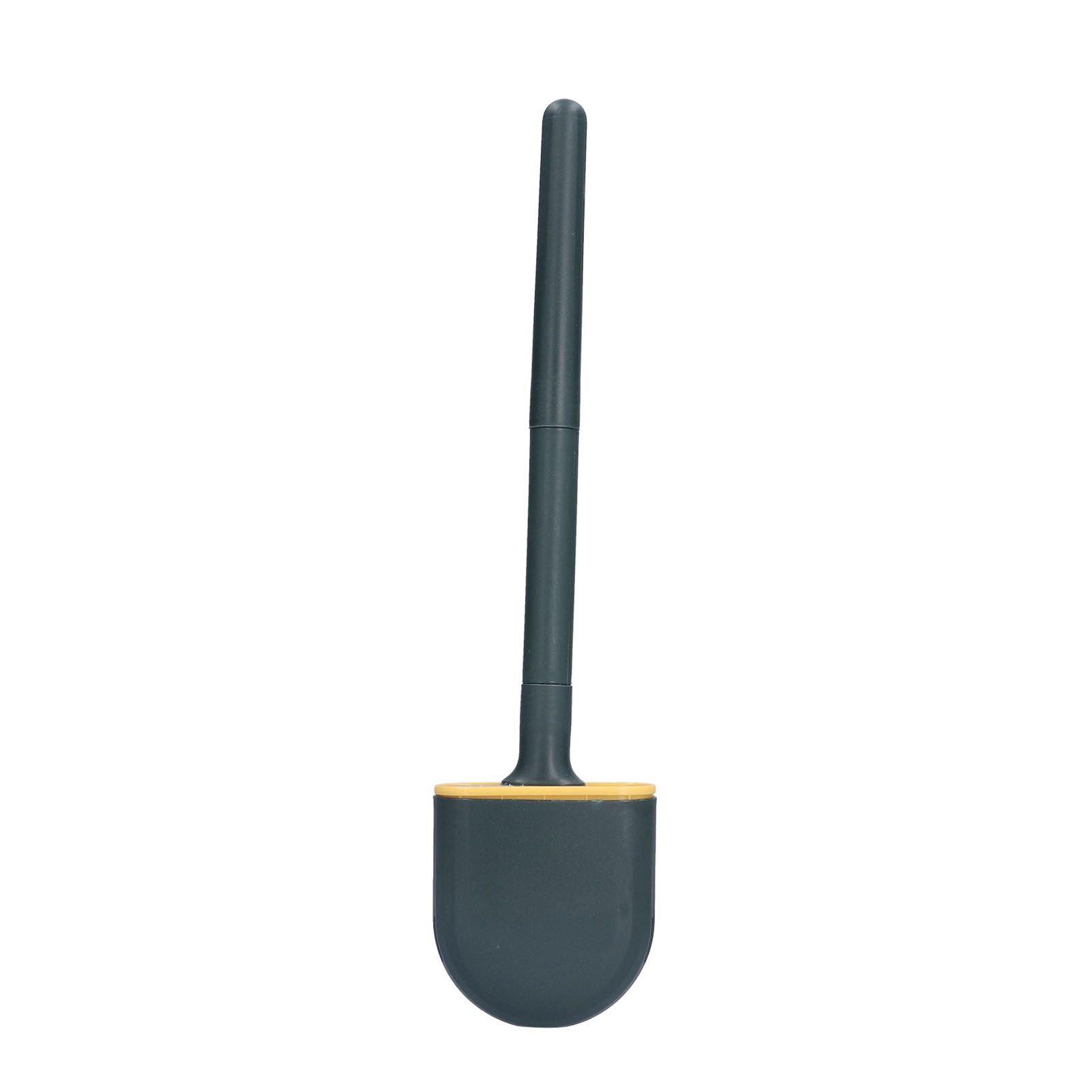 Wall Mounted Toilet Brush Drying Holder Set with Detachable Handle Cleaning Tool for Home Hotel BathroomGreen - Image 2