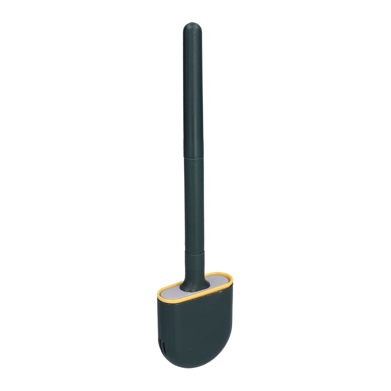 Wall Mounted Toilet Brush Drying Holder Set with Detachable Handle Cleaning Tool for Home Hotel BathroomGreen - Image 5
