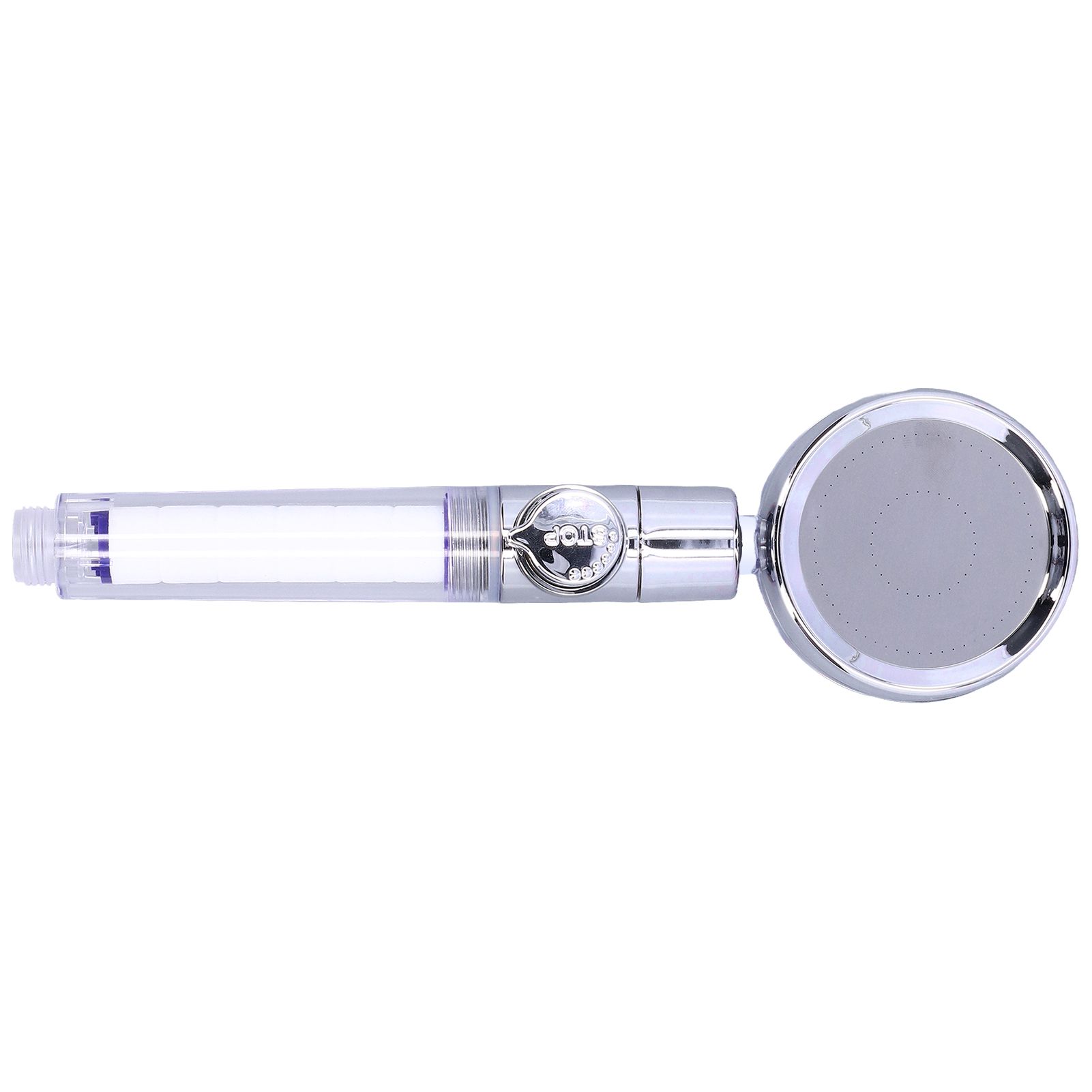 G1/2 High Pressure Fan Shower Head with Pause Switch 360 Degree Rotation Handheld Filter Detachable Shower SprayerPurple - Image 6