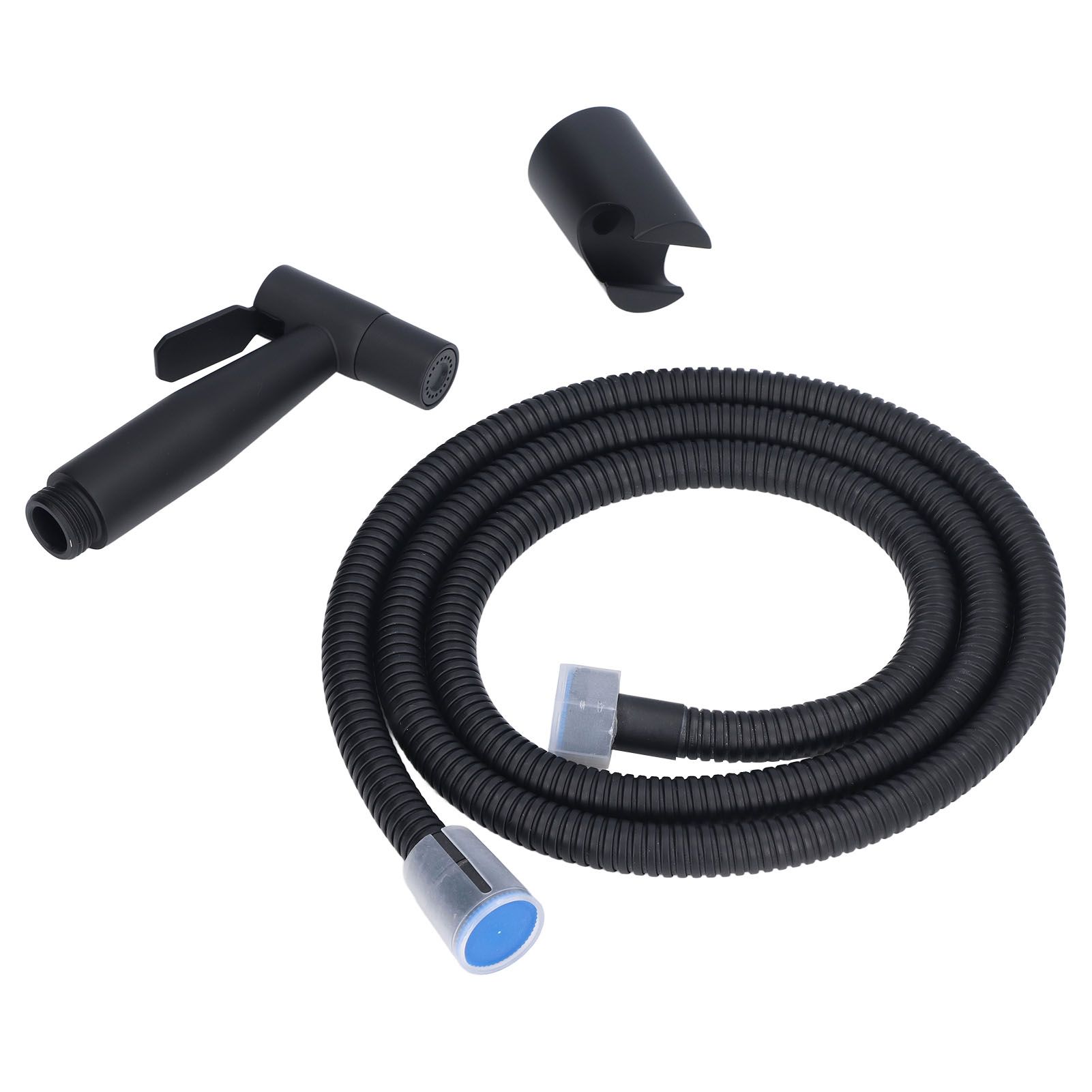Bidet Sprayer Stainless Steel G1/2 Adjustable Water Pressure Portable Space Saving Easy Installation Handheld Bidet SprayerMatte Black - Image 3